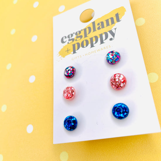 Christmas Twinkle Stud Set - Fun