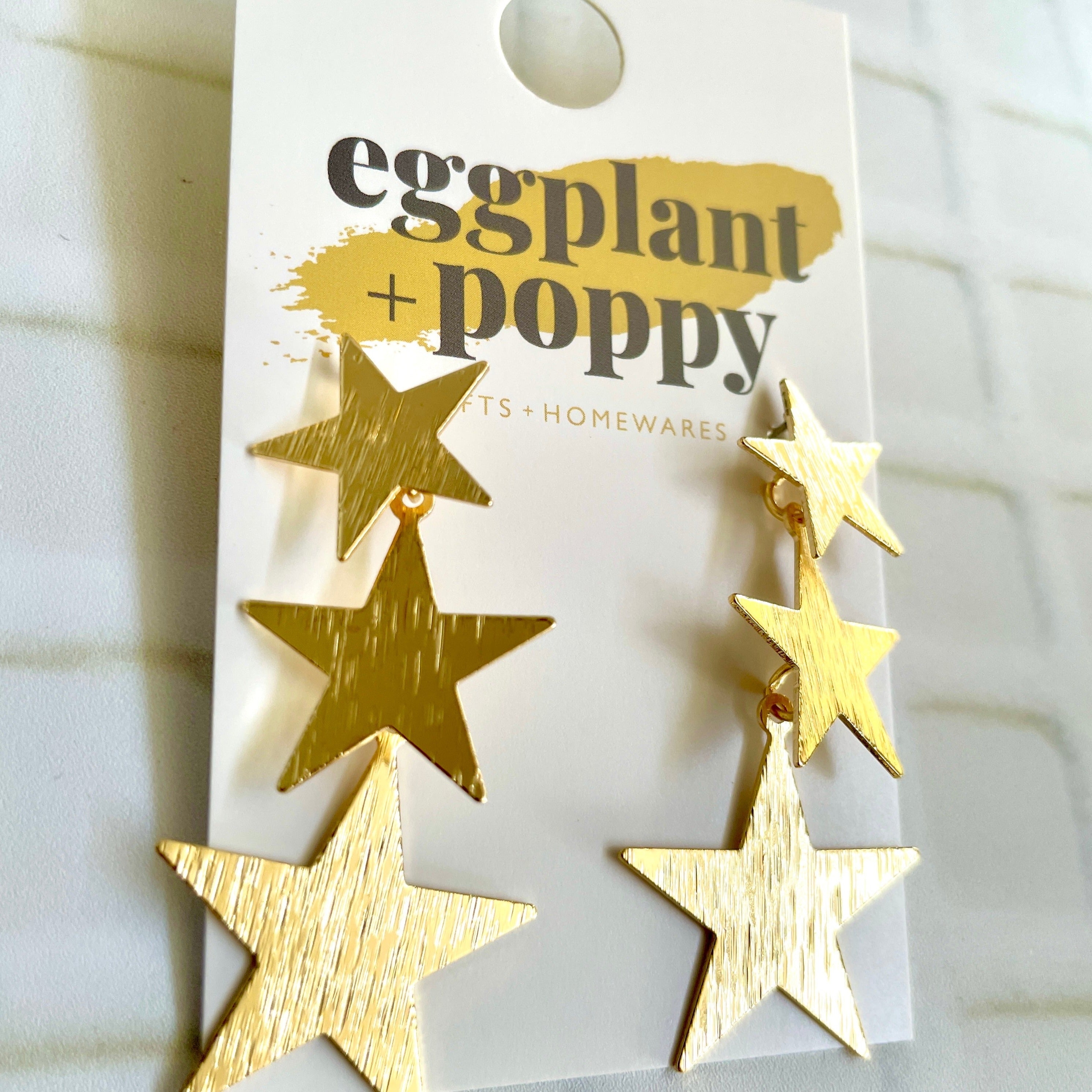 Gold Star Earrings