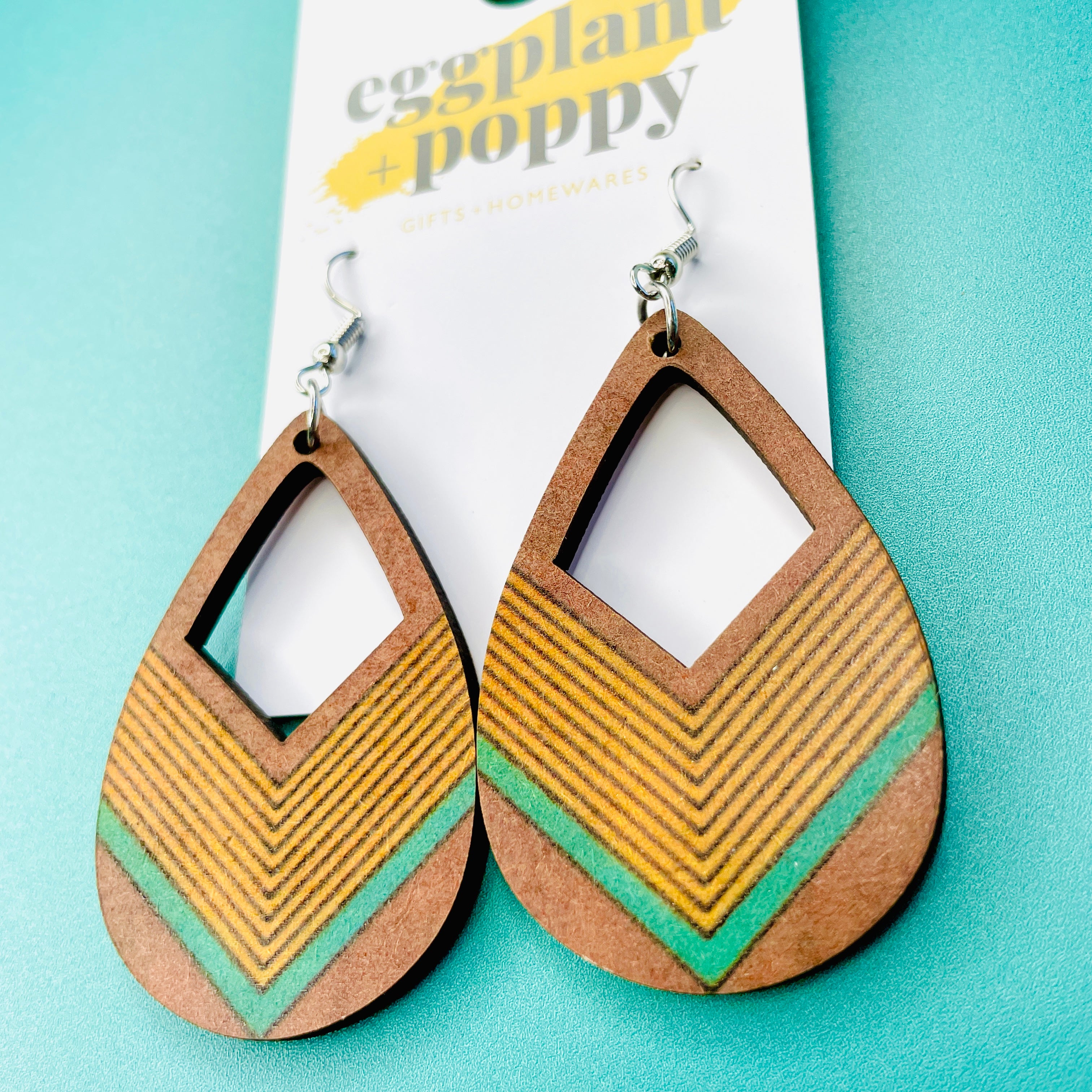 Timber & Teal Earrings