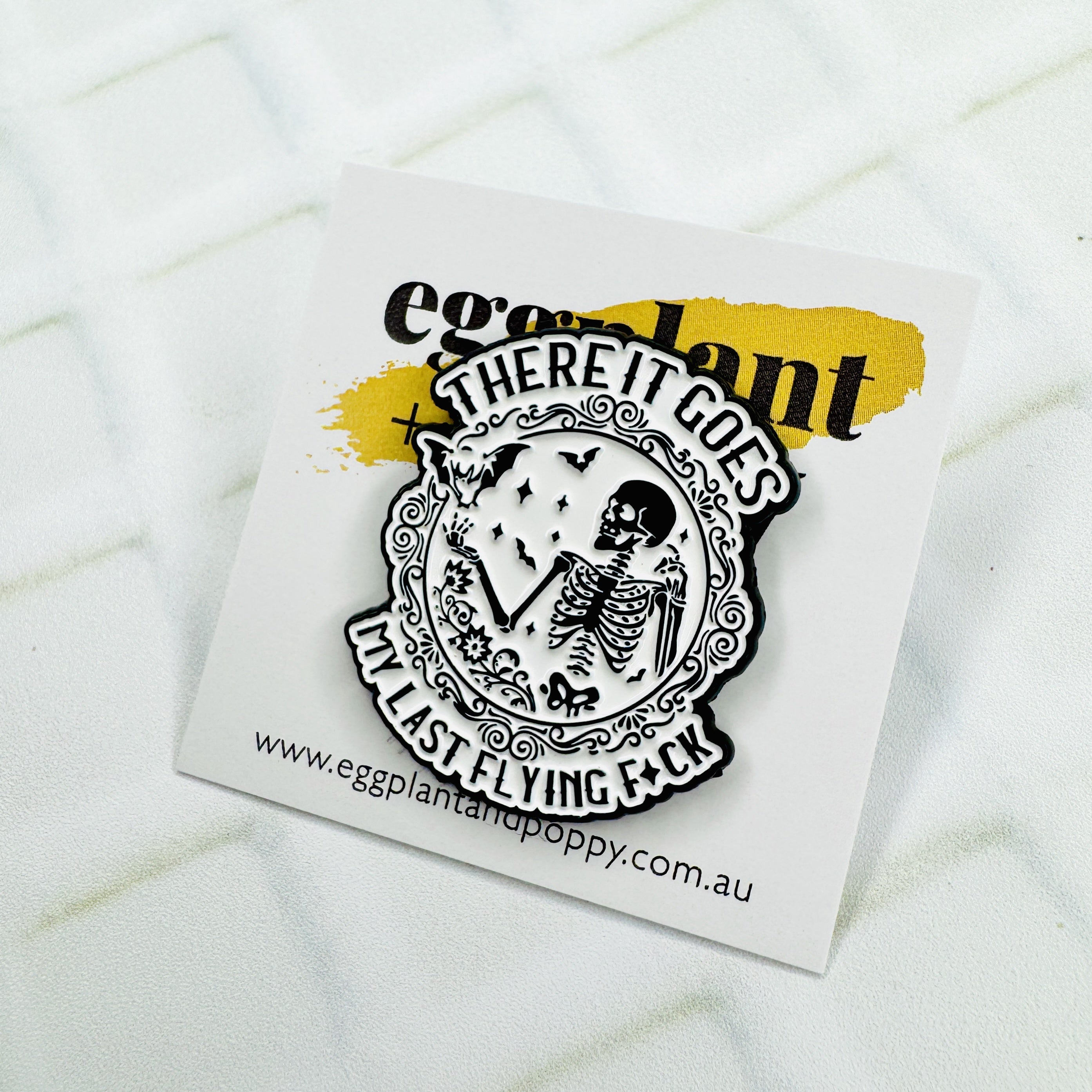 Enamel Pin - Flying Fuck