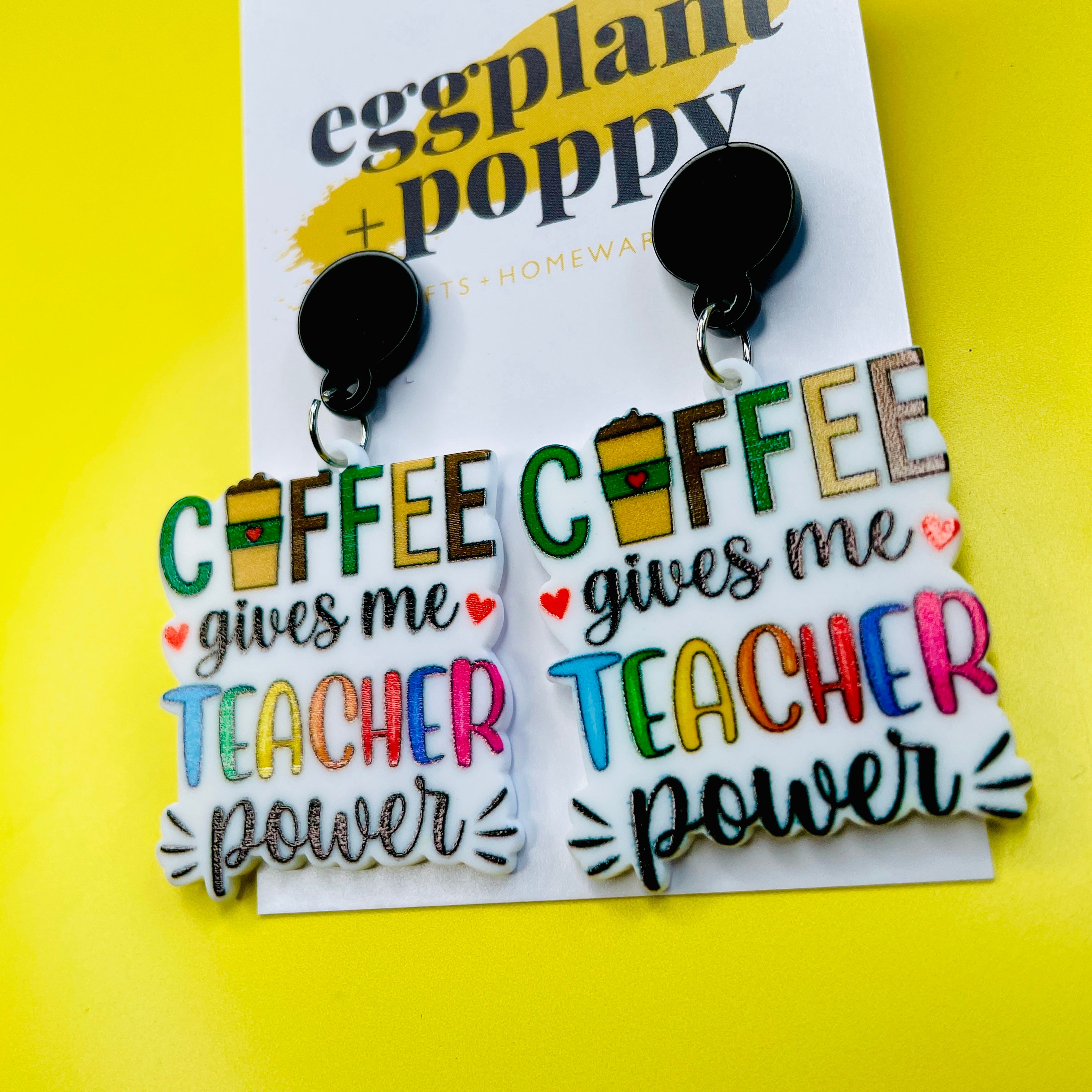 Teacher Power Earrings