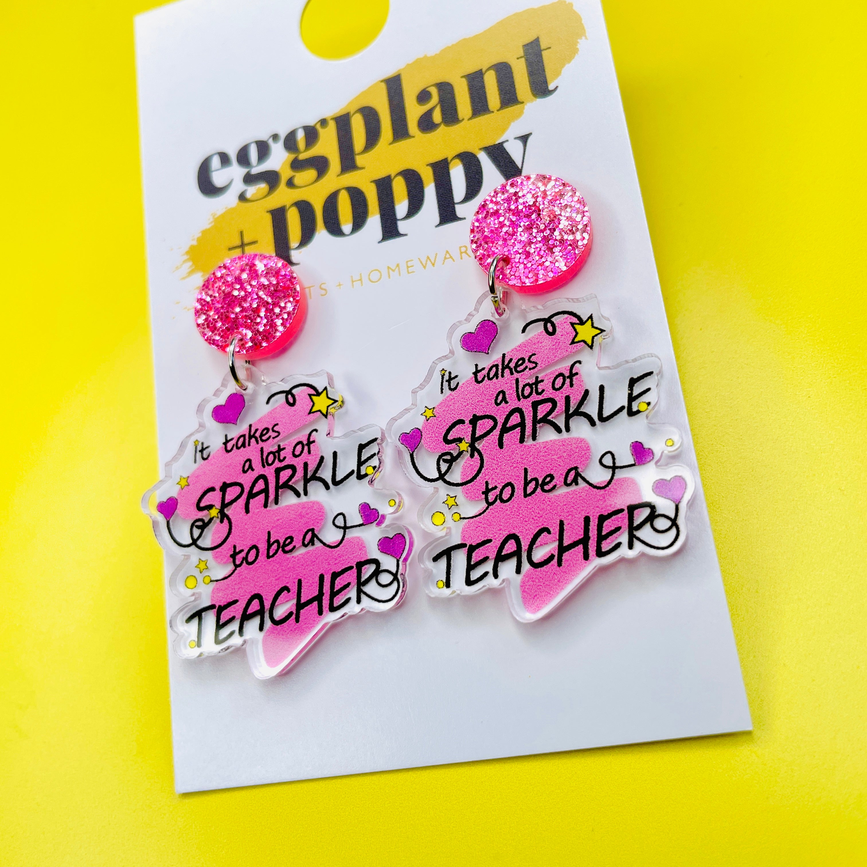 Teacher Sparkle Earrings