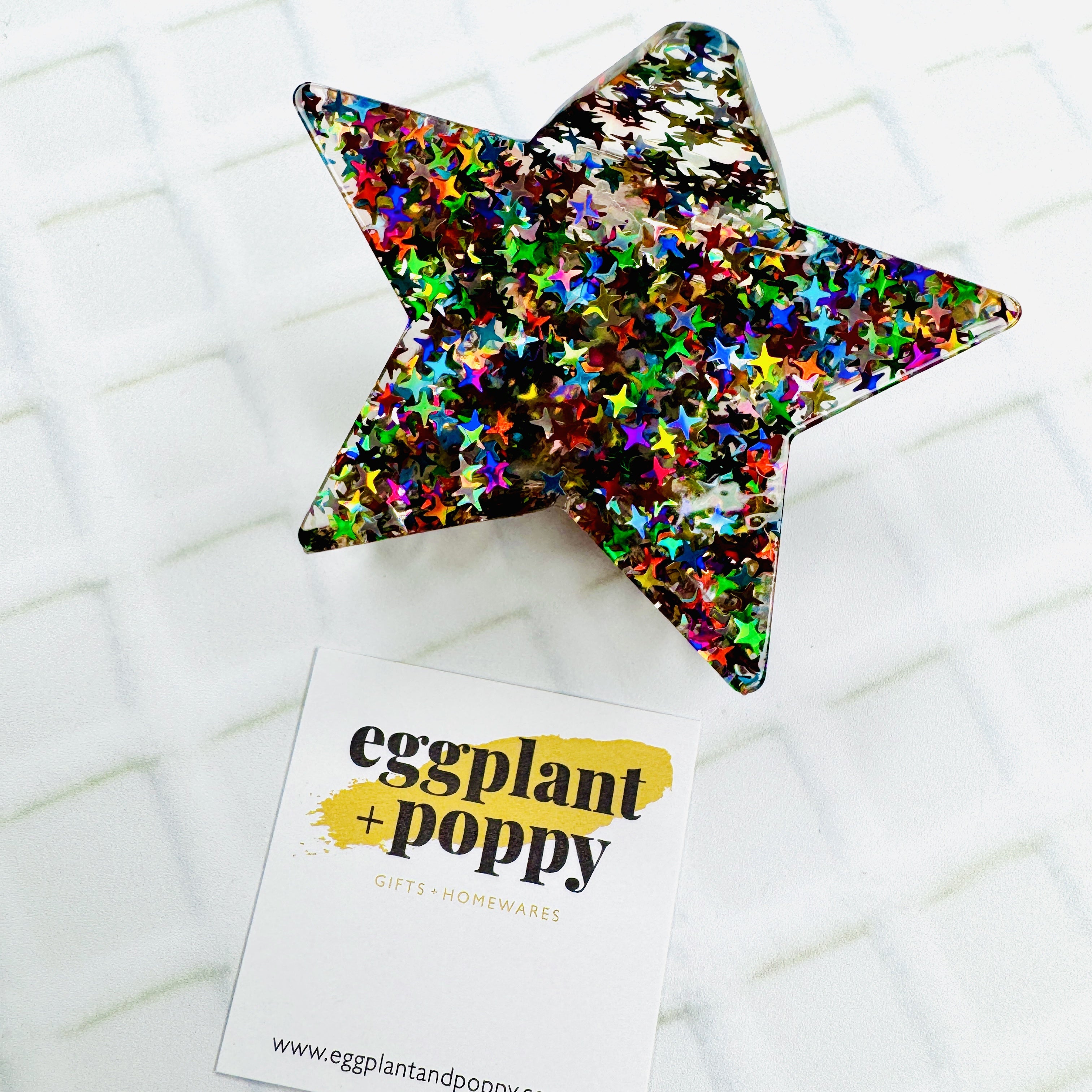 Glitter Star Hair Clip