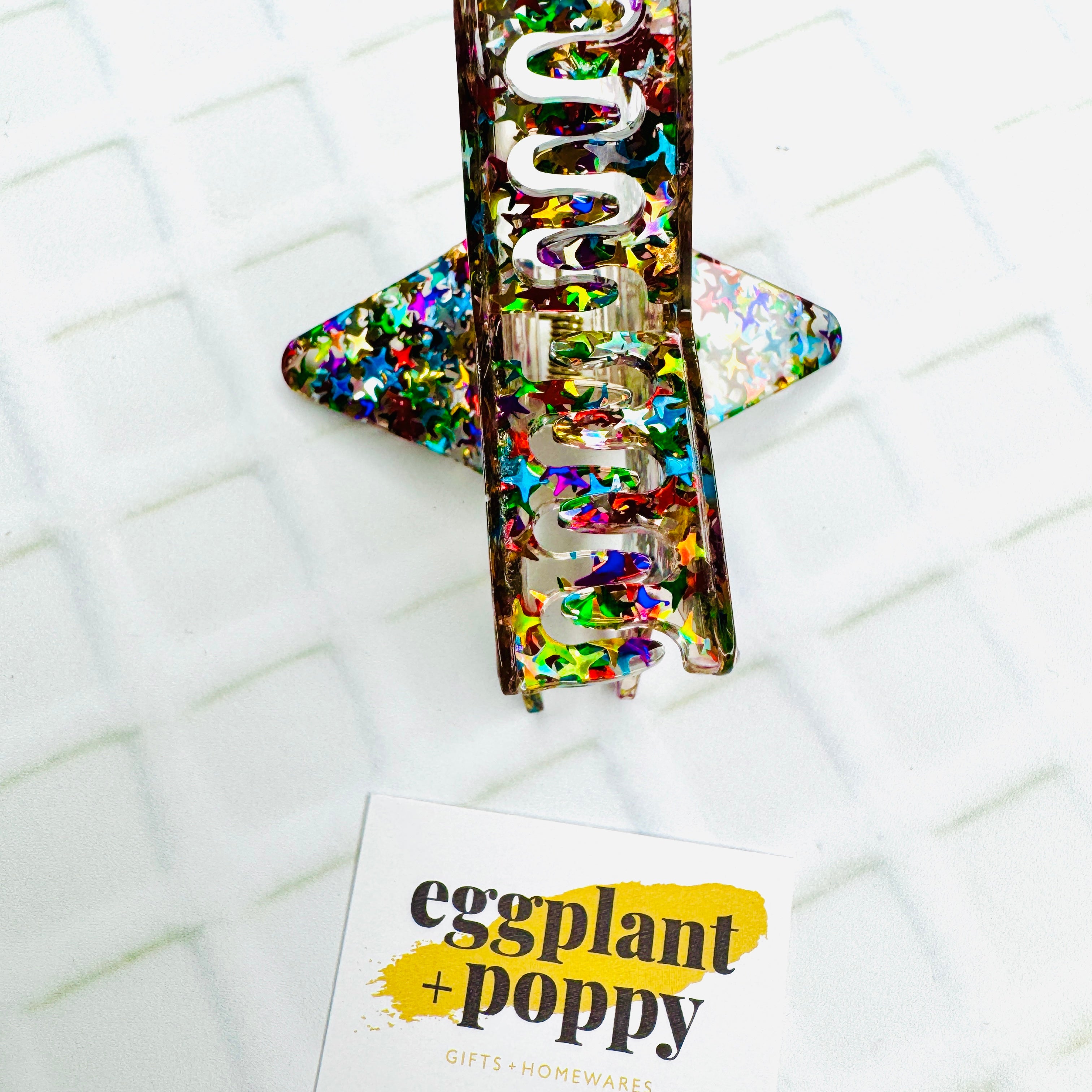 Glitter Star Hair Clip