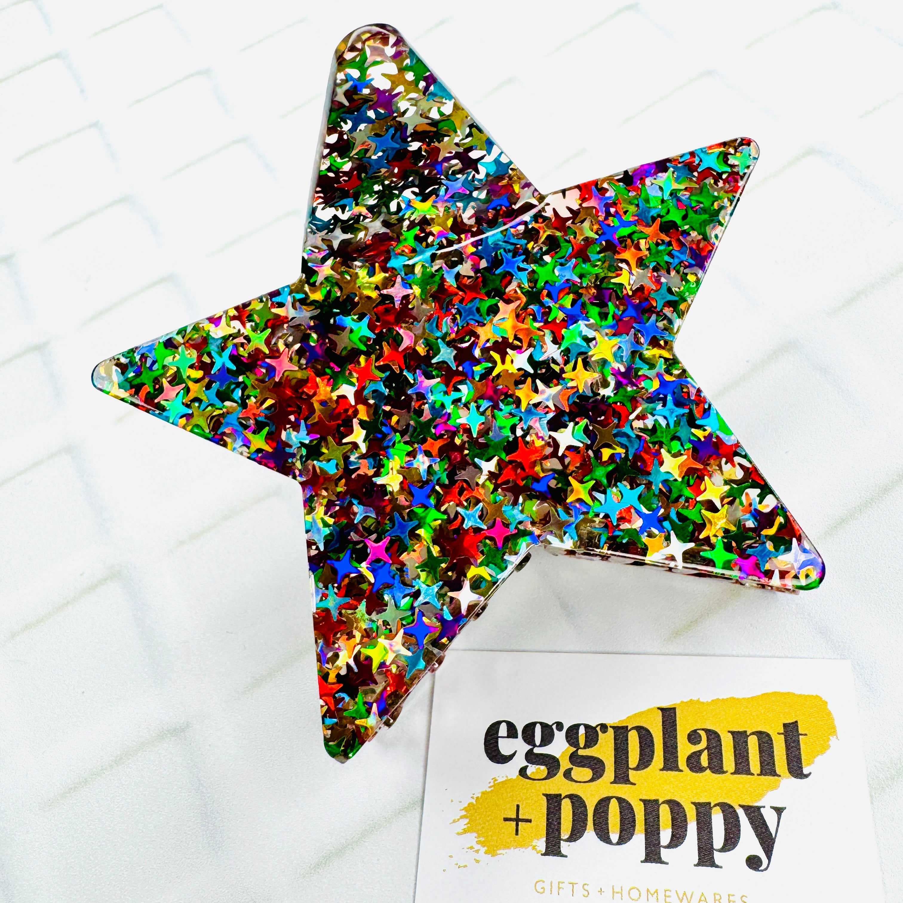 Glitter Star Hair Clip