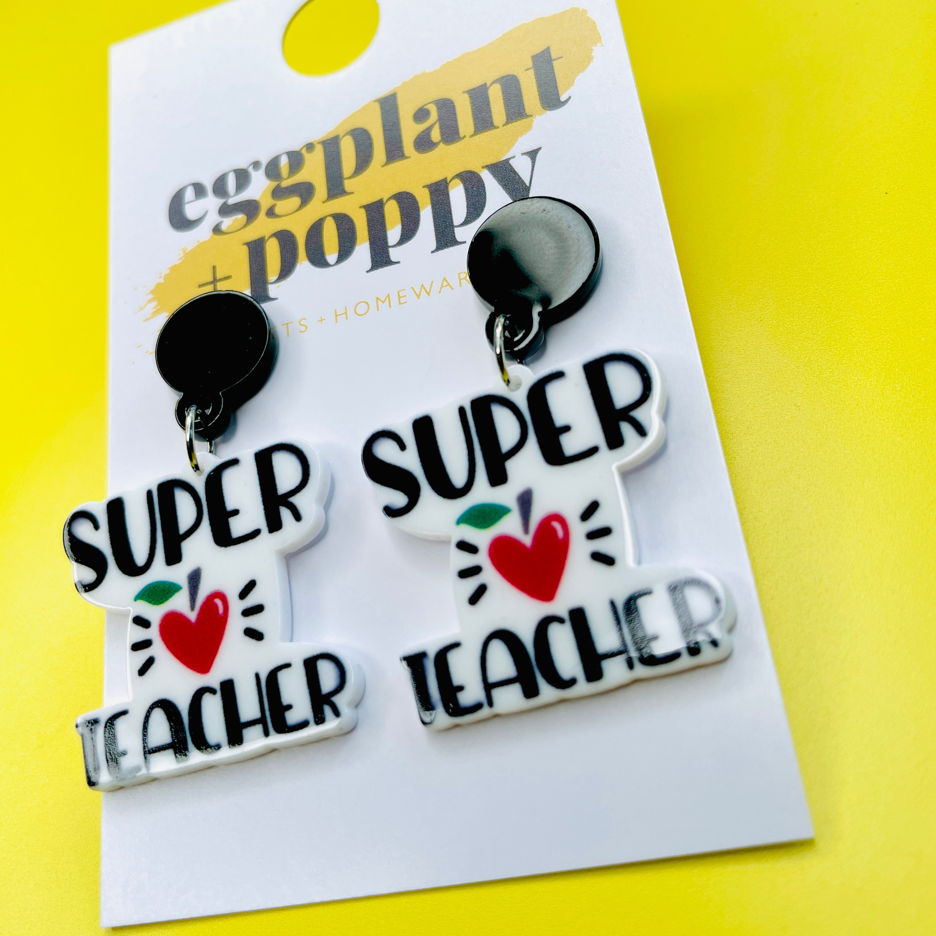 Super Teacher Earrings