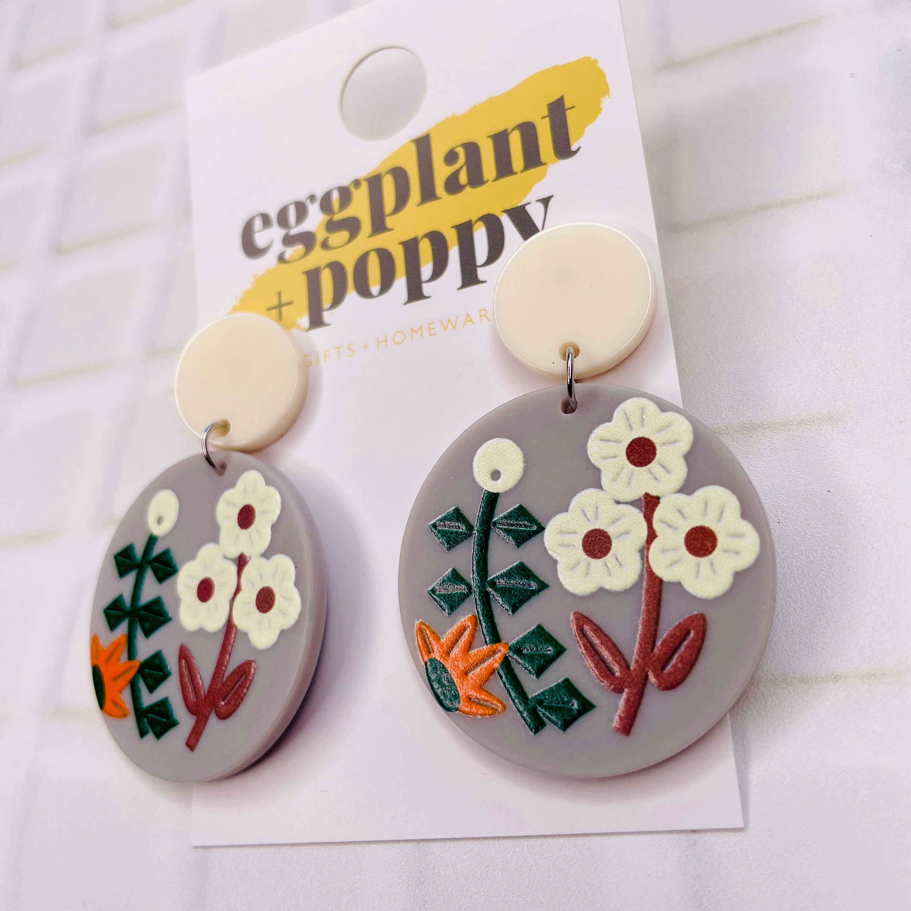 Grey Garden Earrings