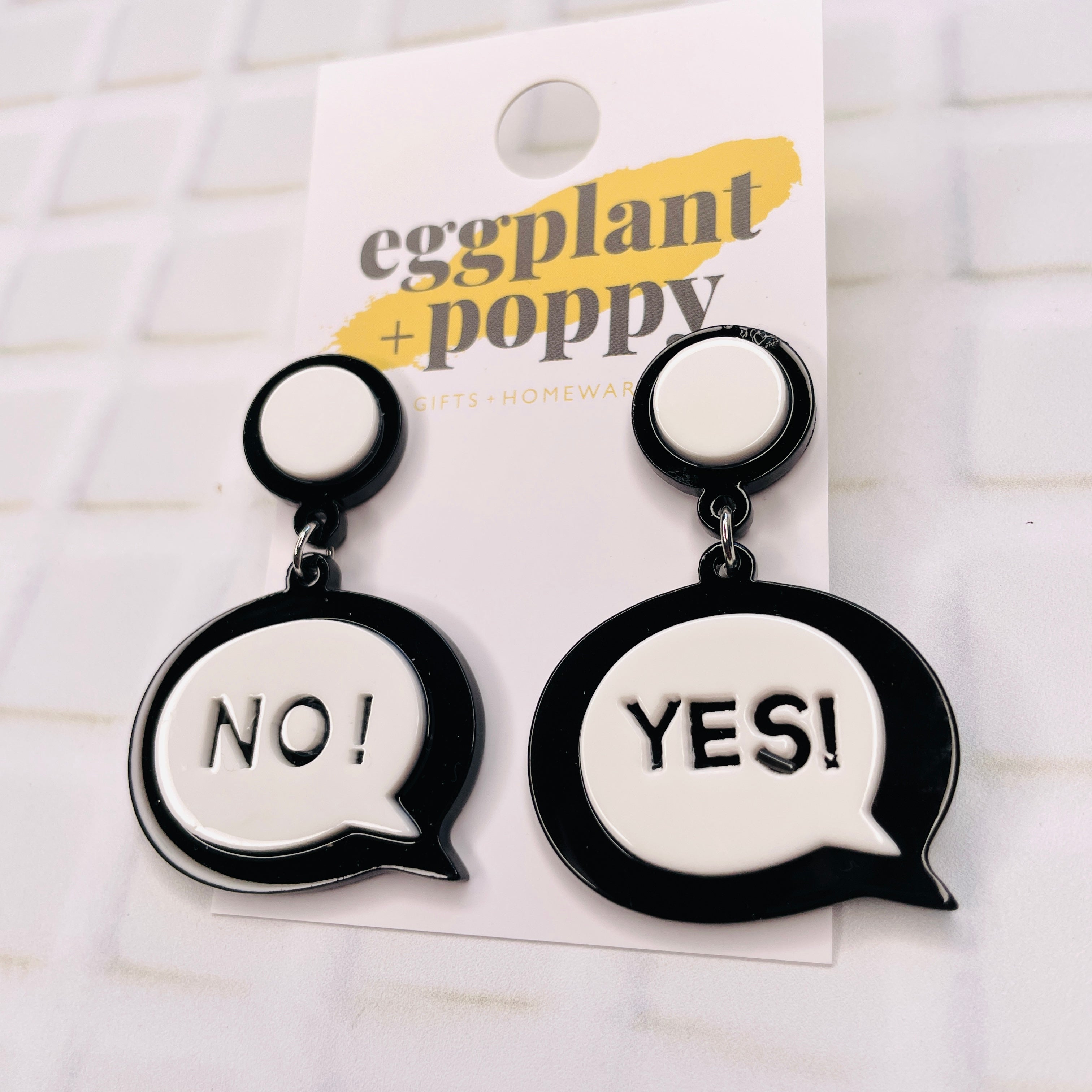 Yes No Earrings