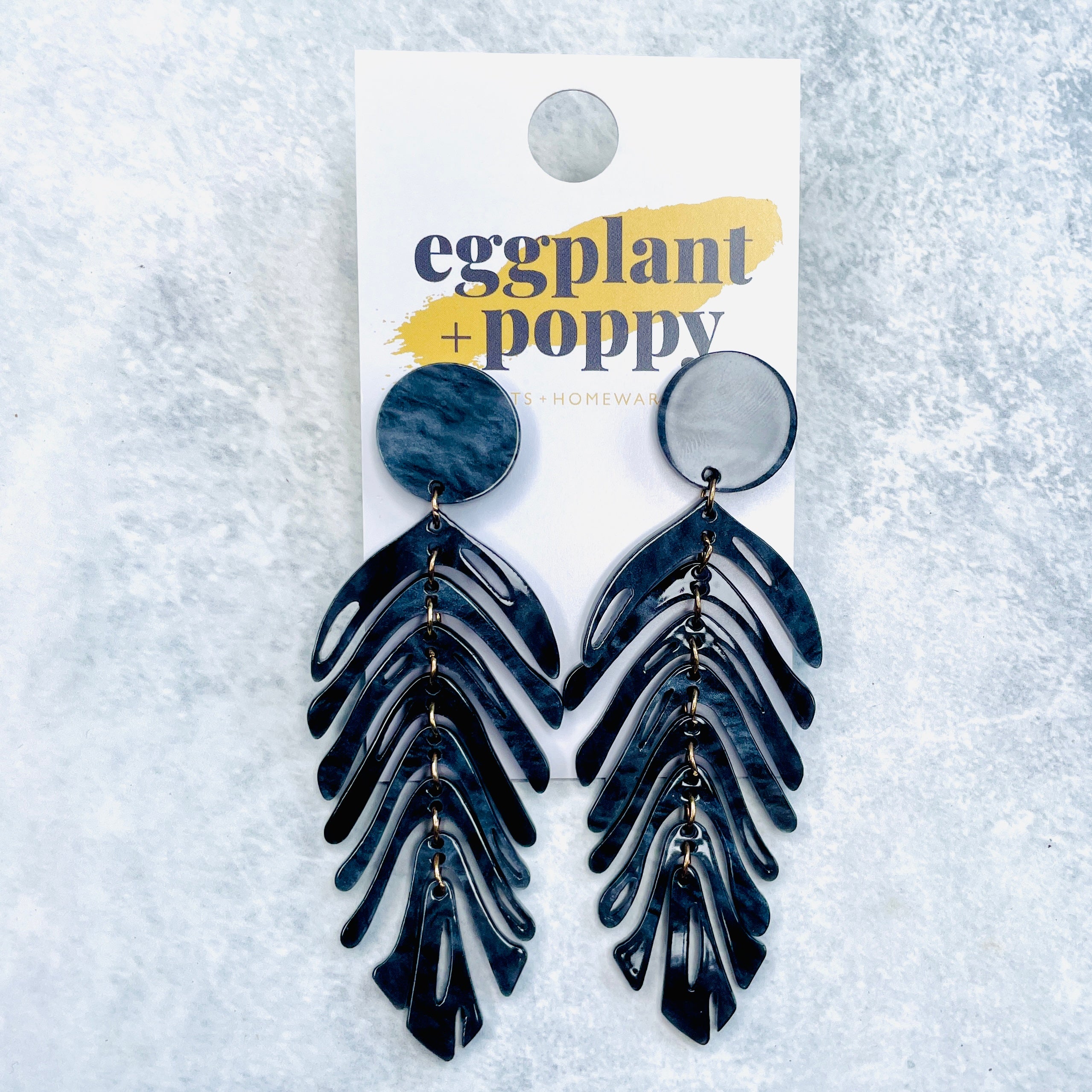 Acrylic Feather Earrings