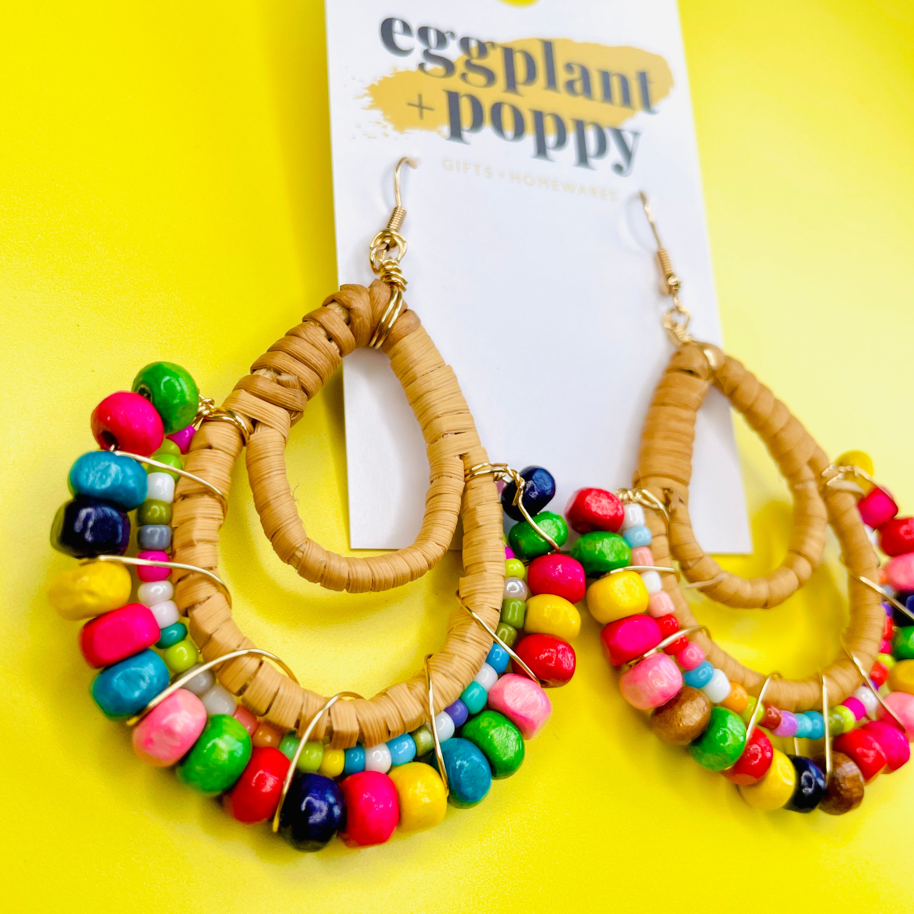 Colourful Bead Earrings