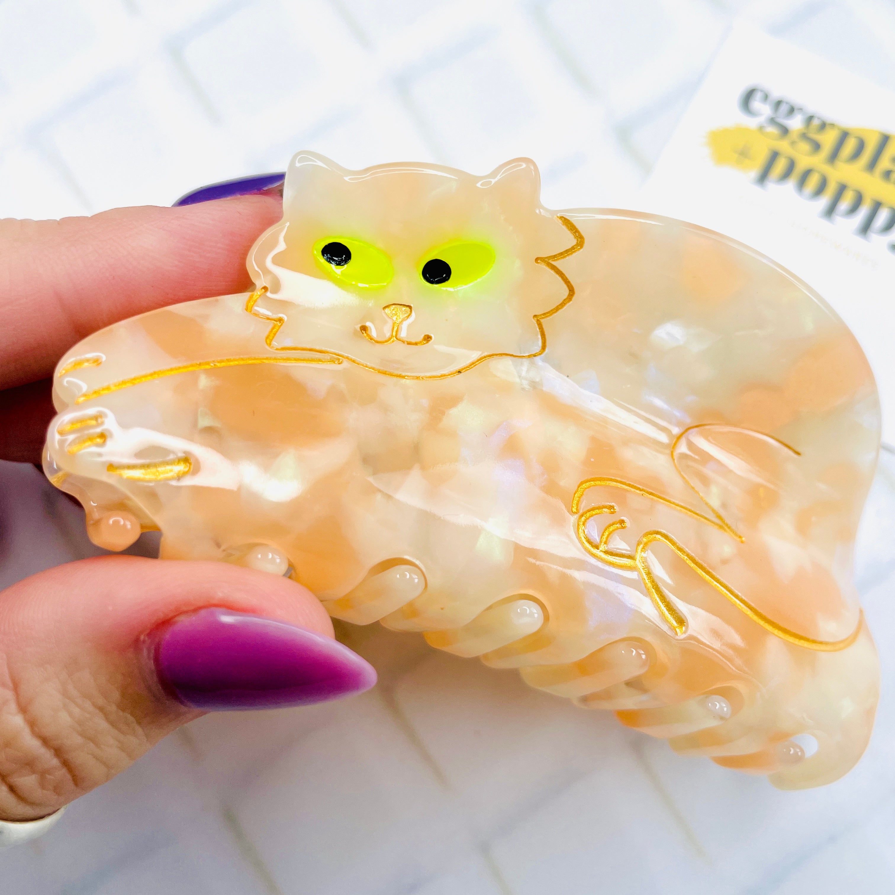 Cheeky Cat Hair Clip