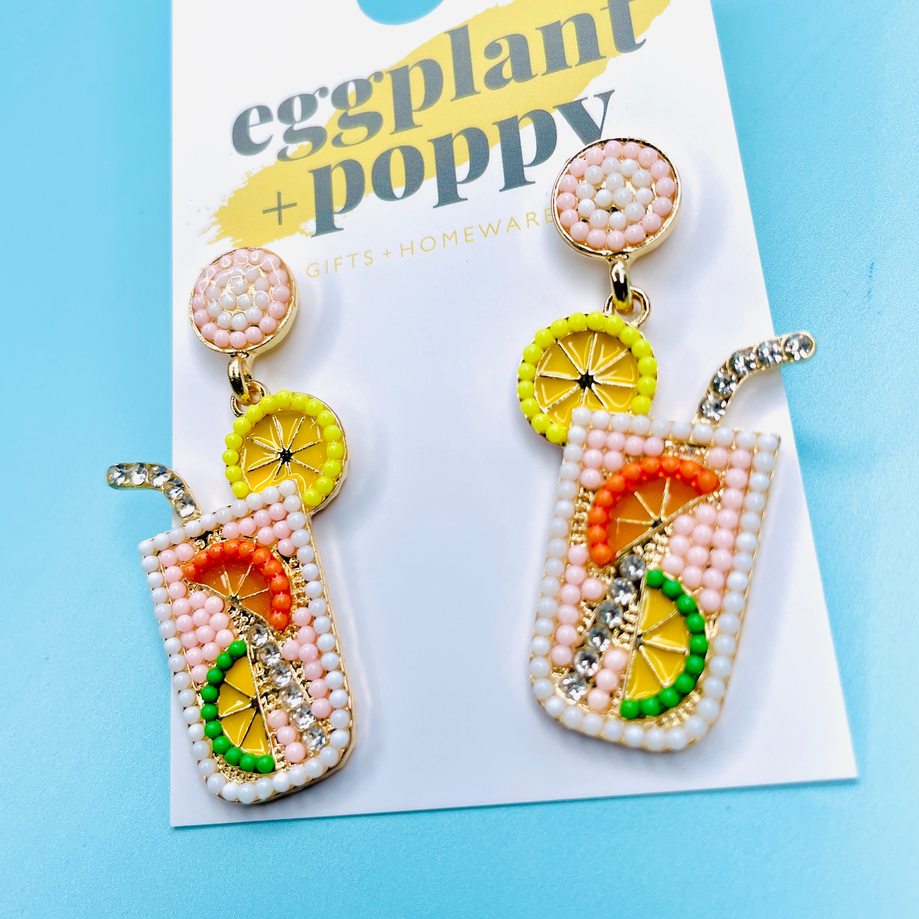 Tropical Cocktail Earrings