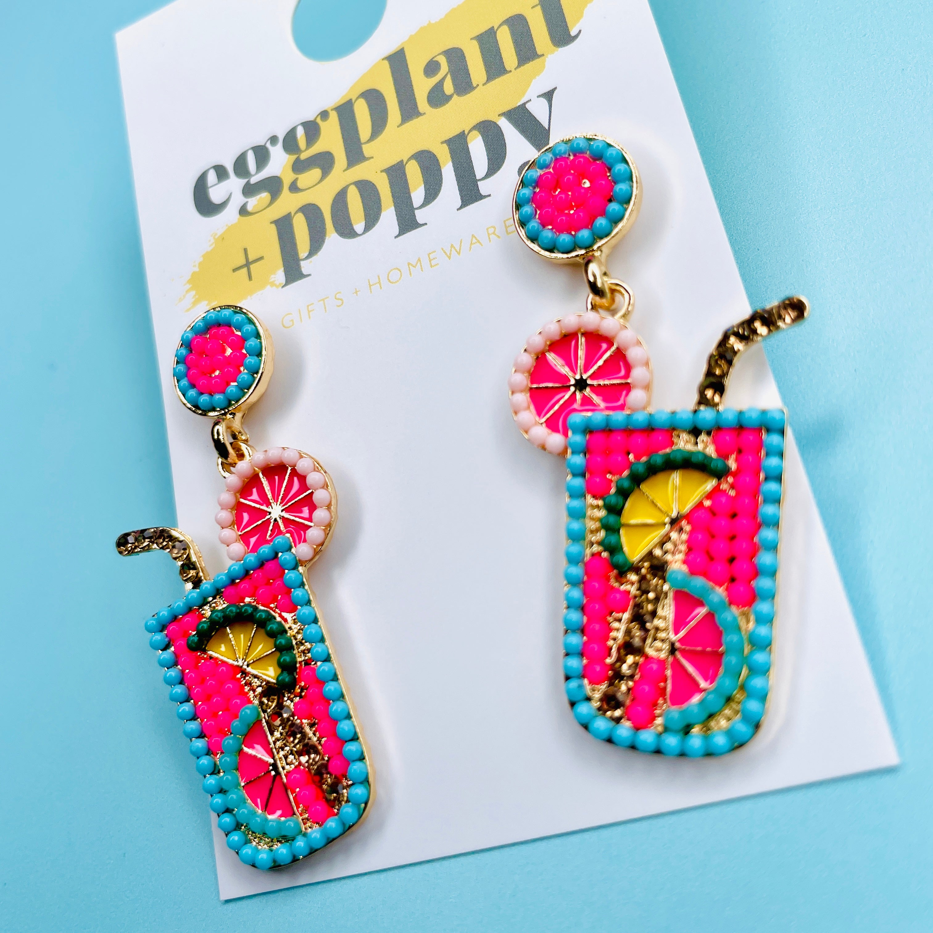Tropical Cocktail Earrings