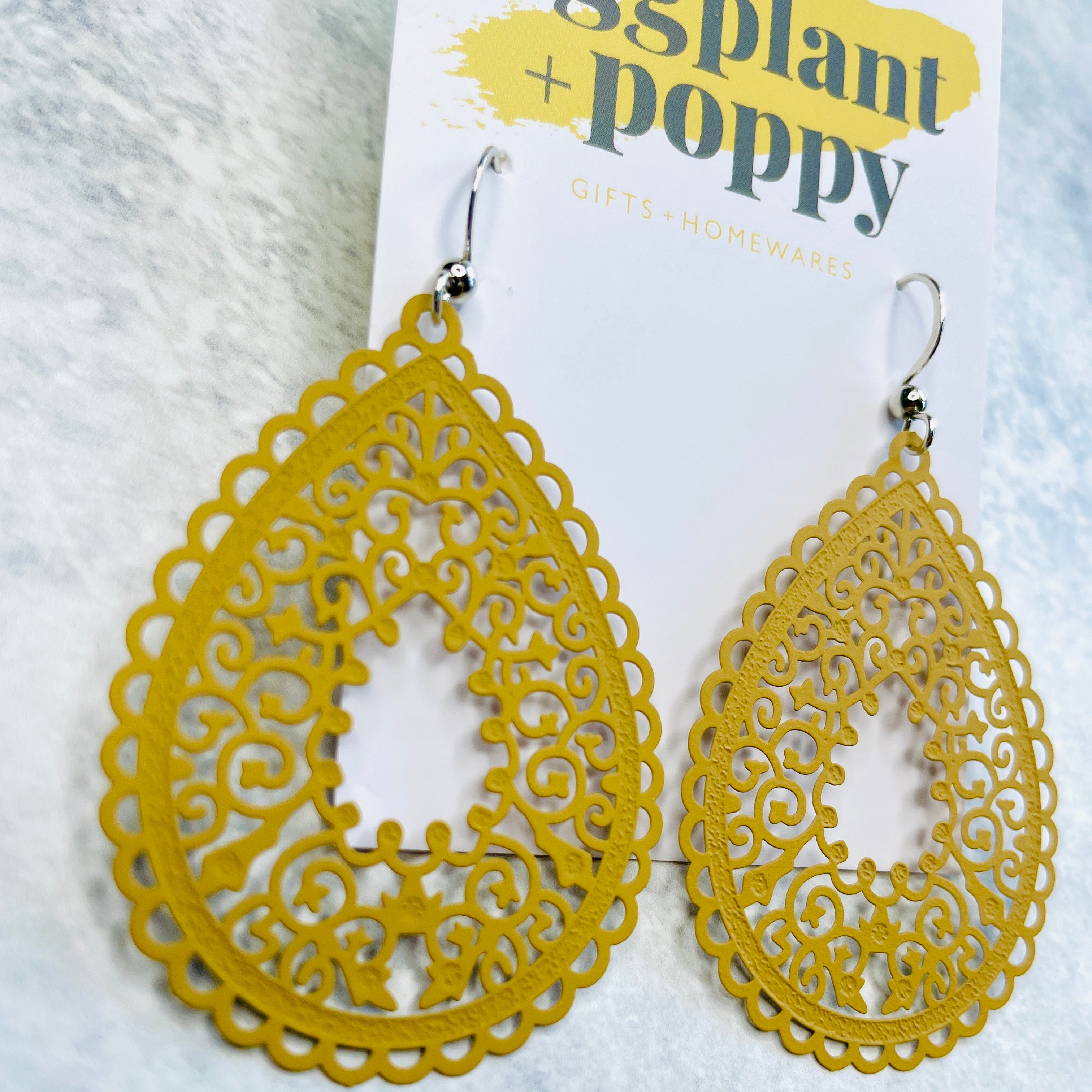 Metal Filigree Earrings