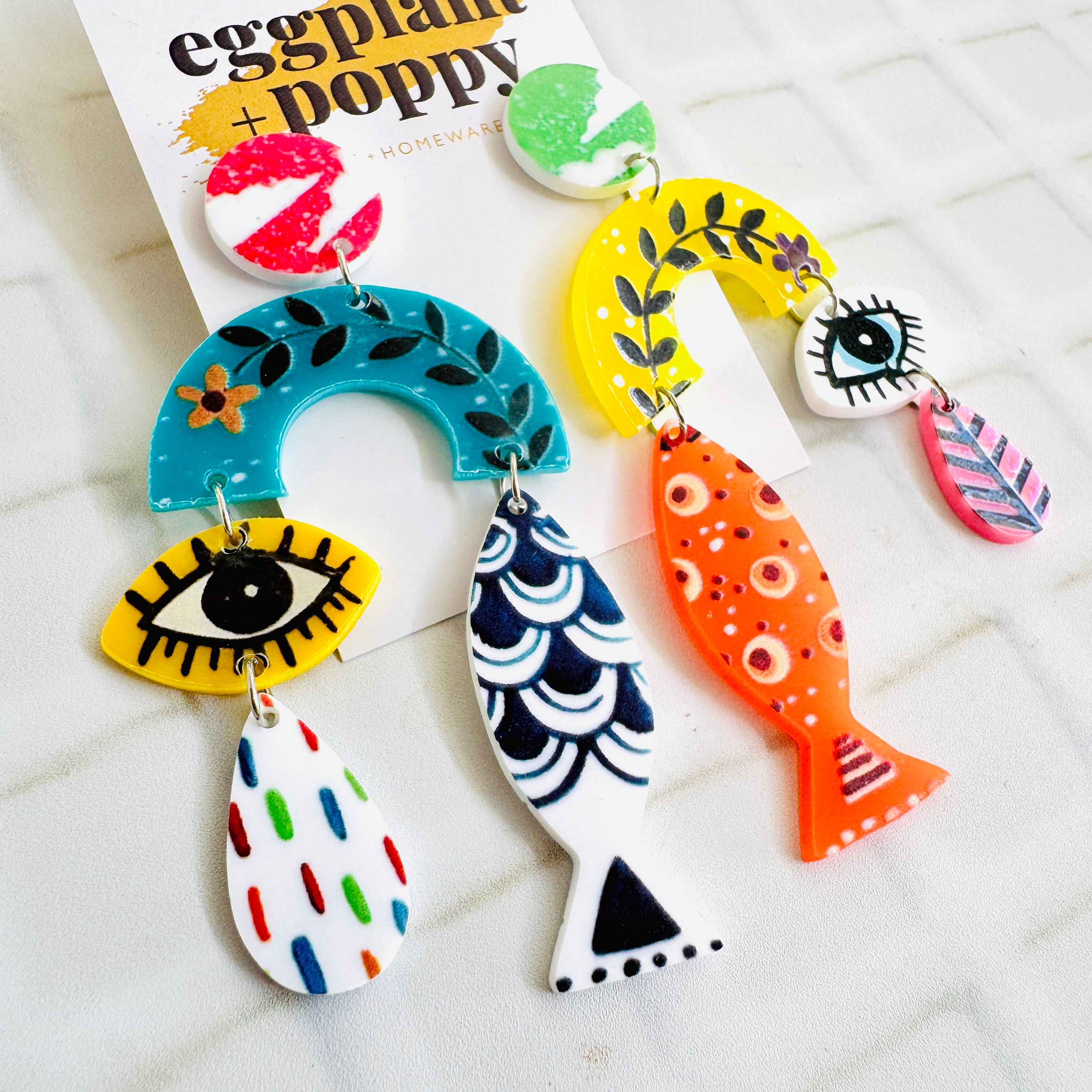Abstract Art Earrings