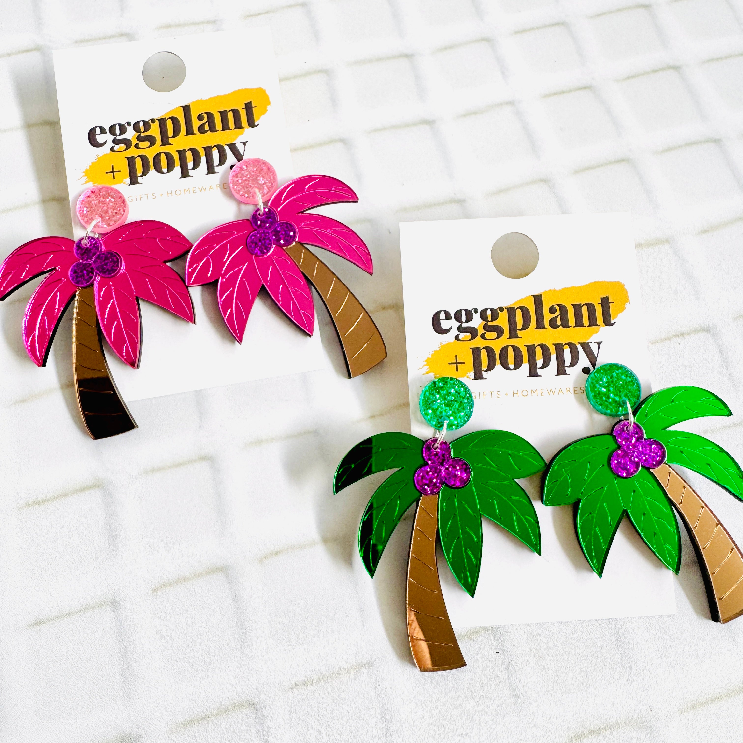 Coconut Palm Tree Earrings