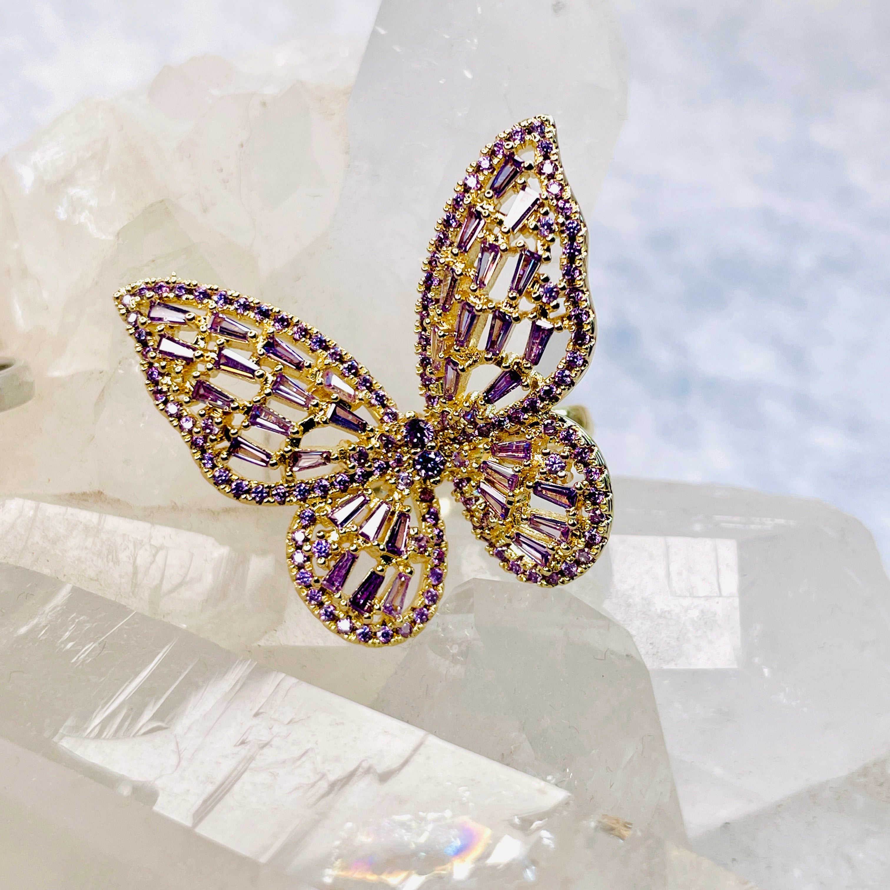 Butterfly Sparkle Rings
