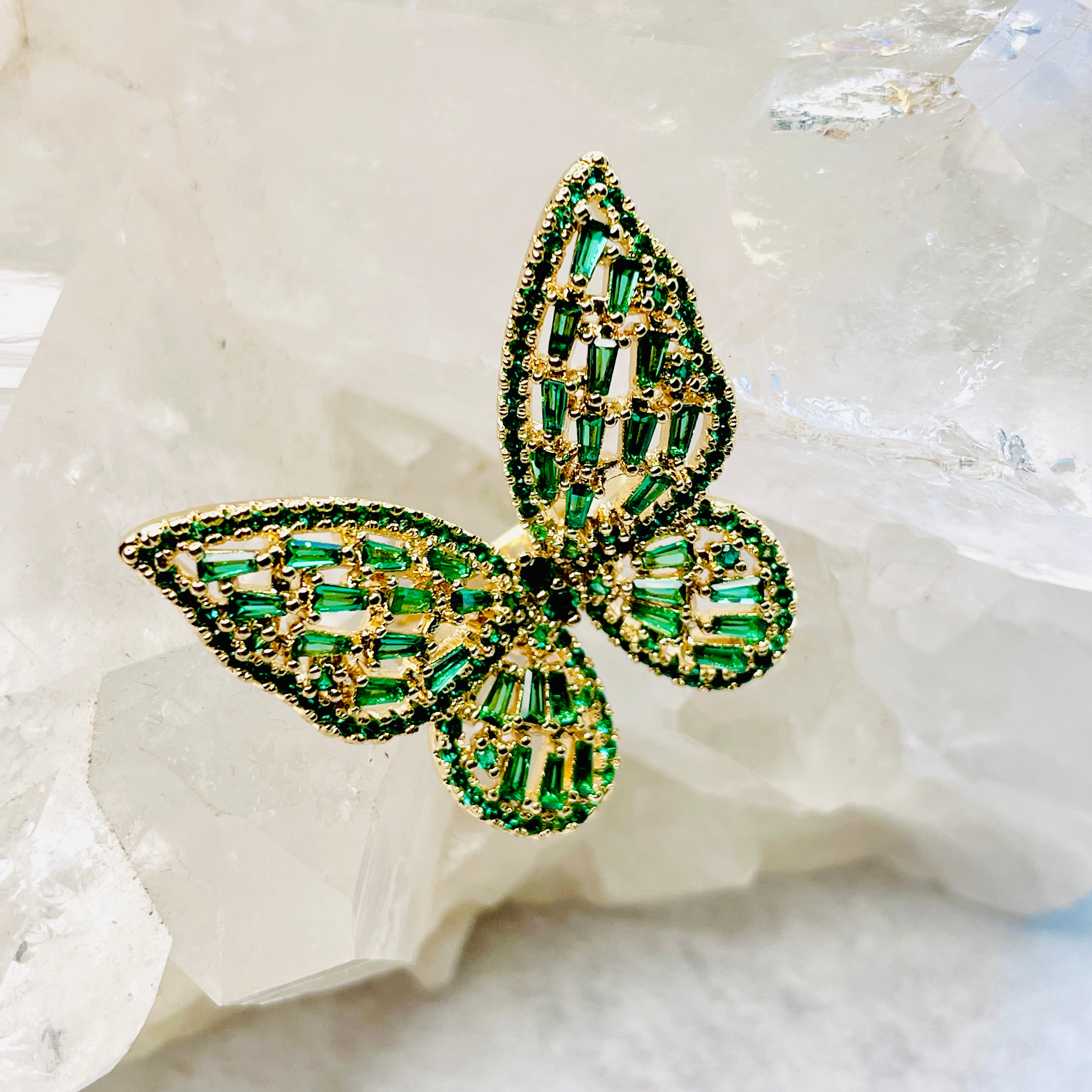 Butterfly Sparkle Rings