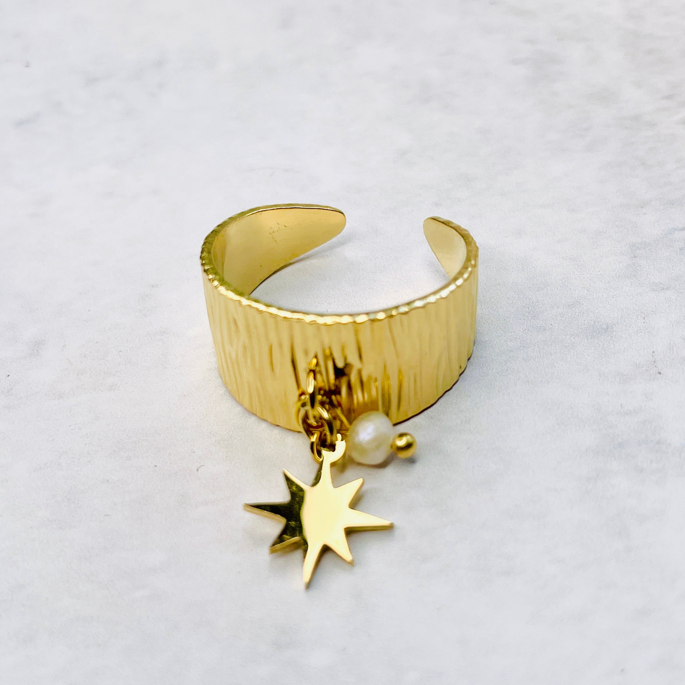 Golden Charm Rings