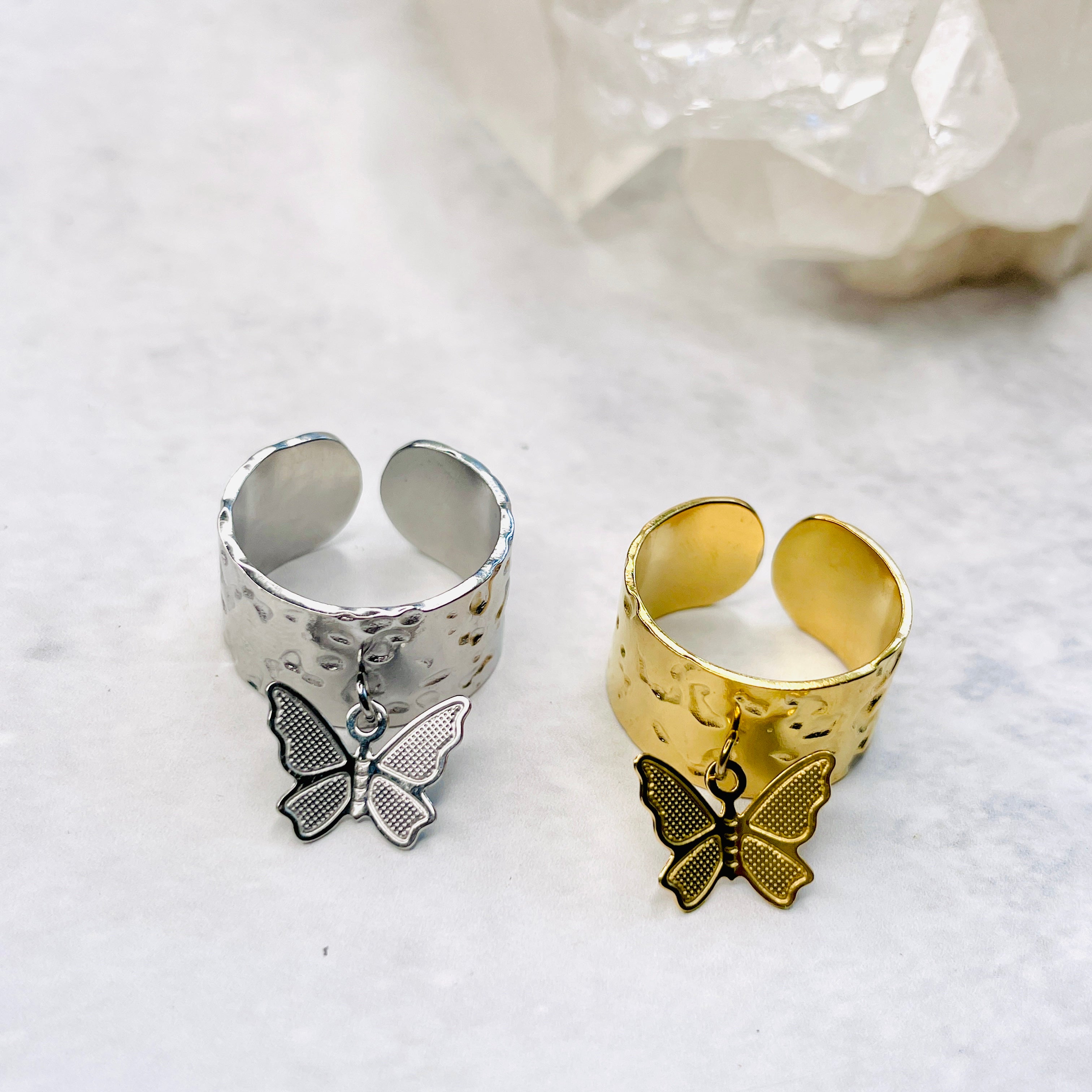 Butterfly Charm Ring