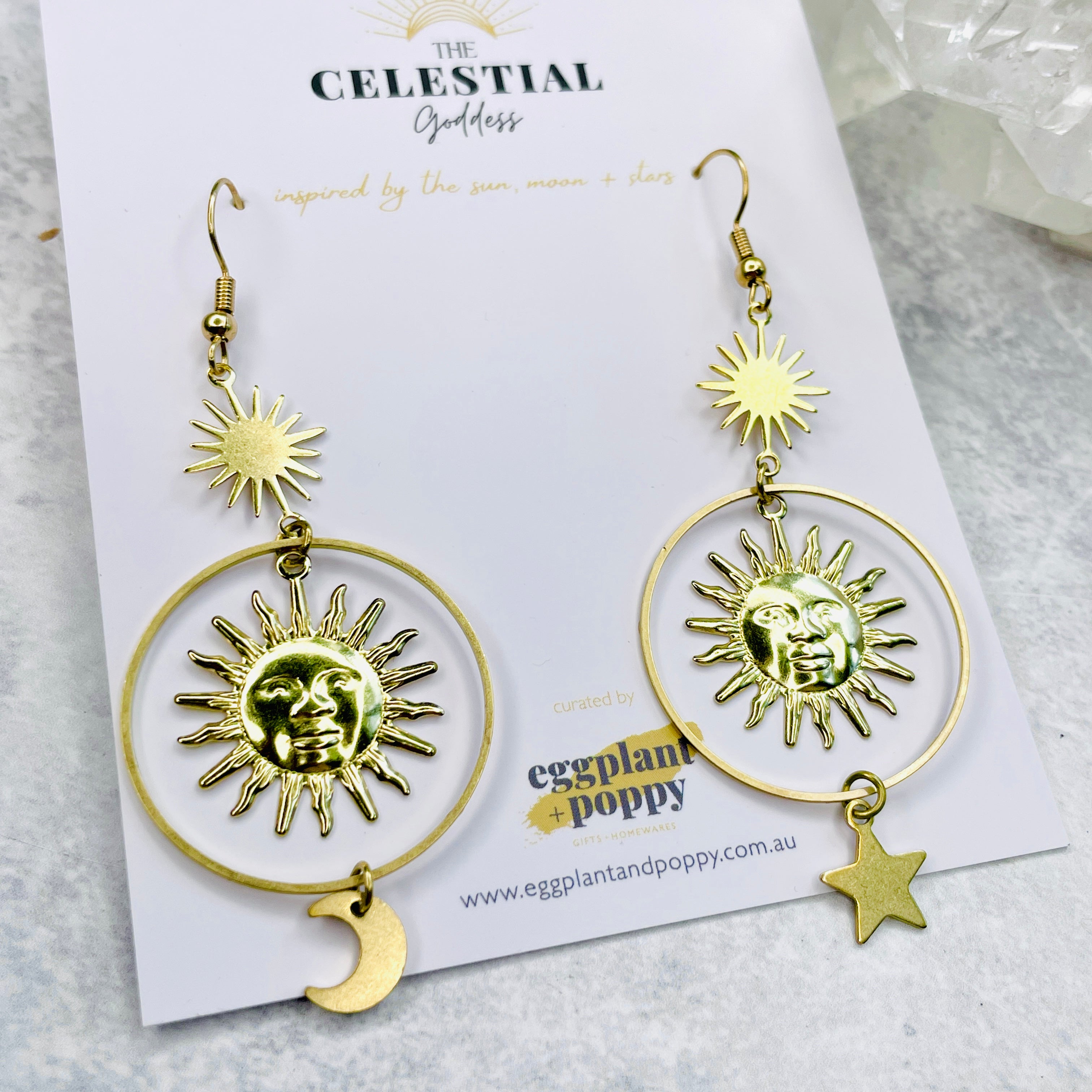 Sun In Orbit Earrings