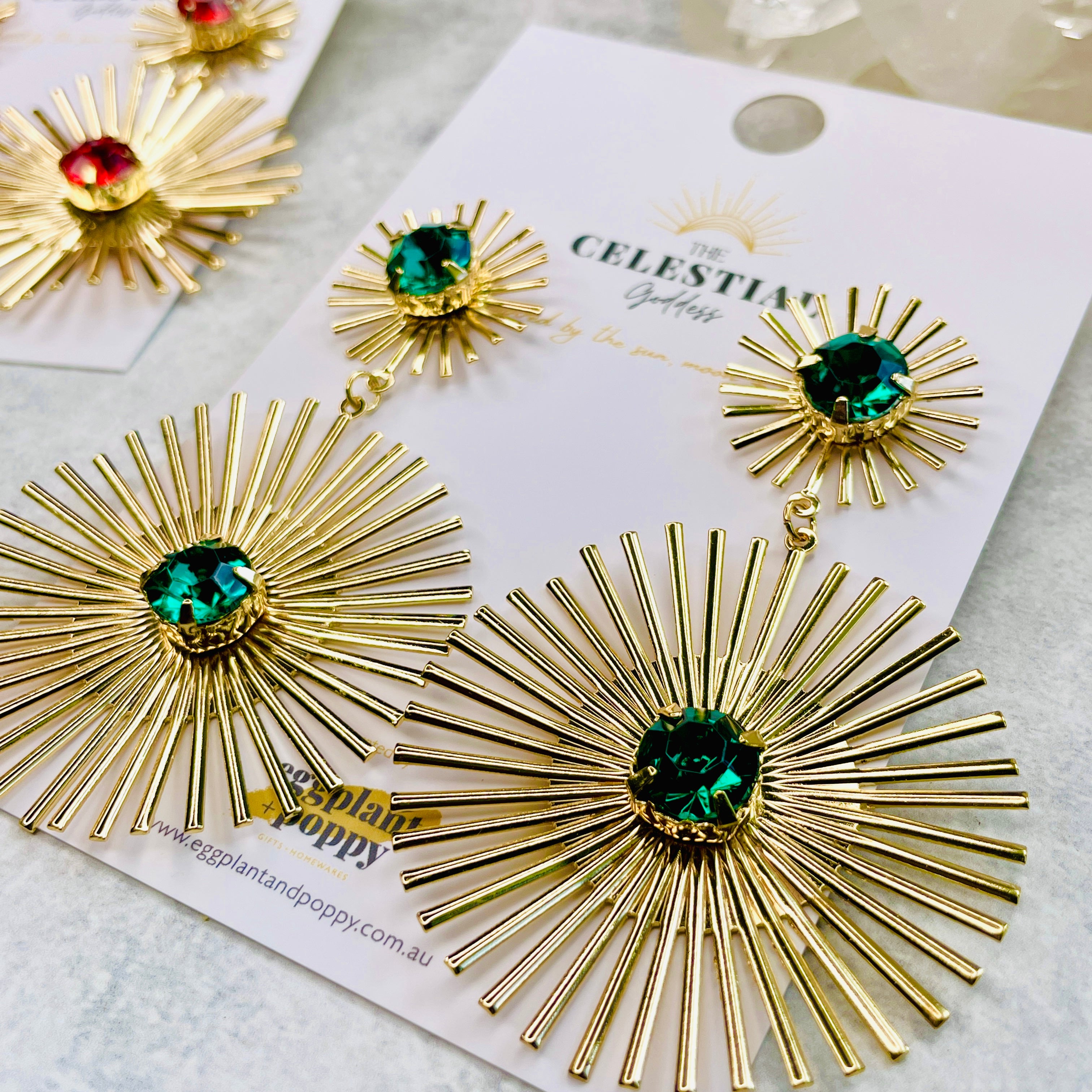 Golden Burst Earrings