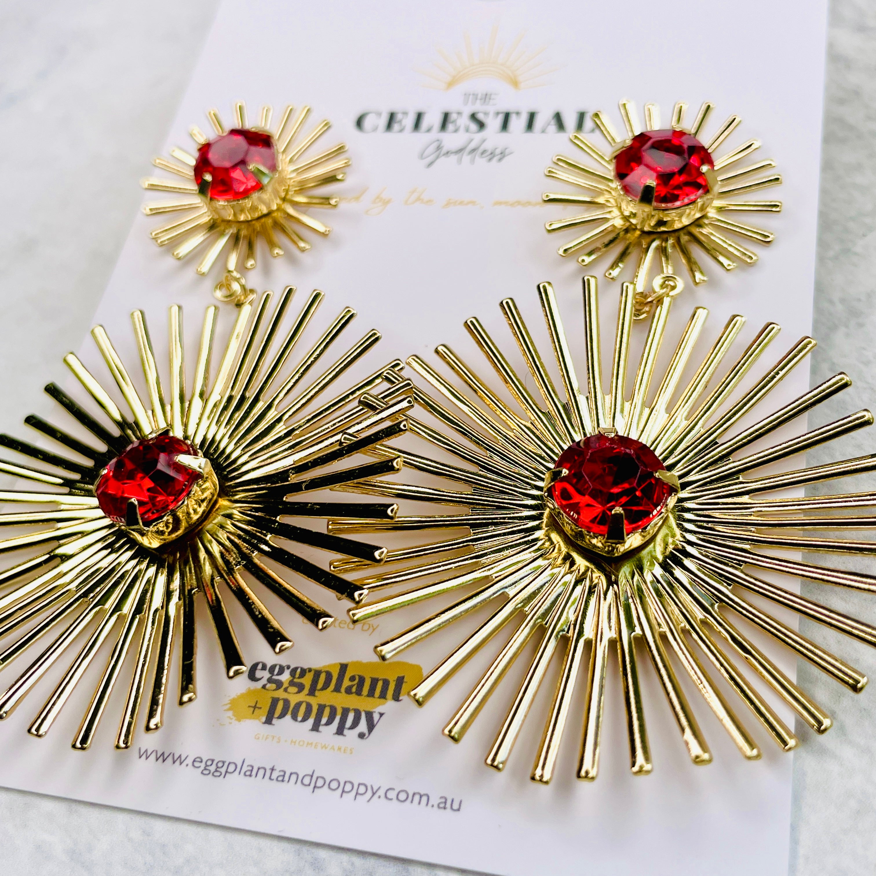 Golden Burst Earrings
