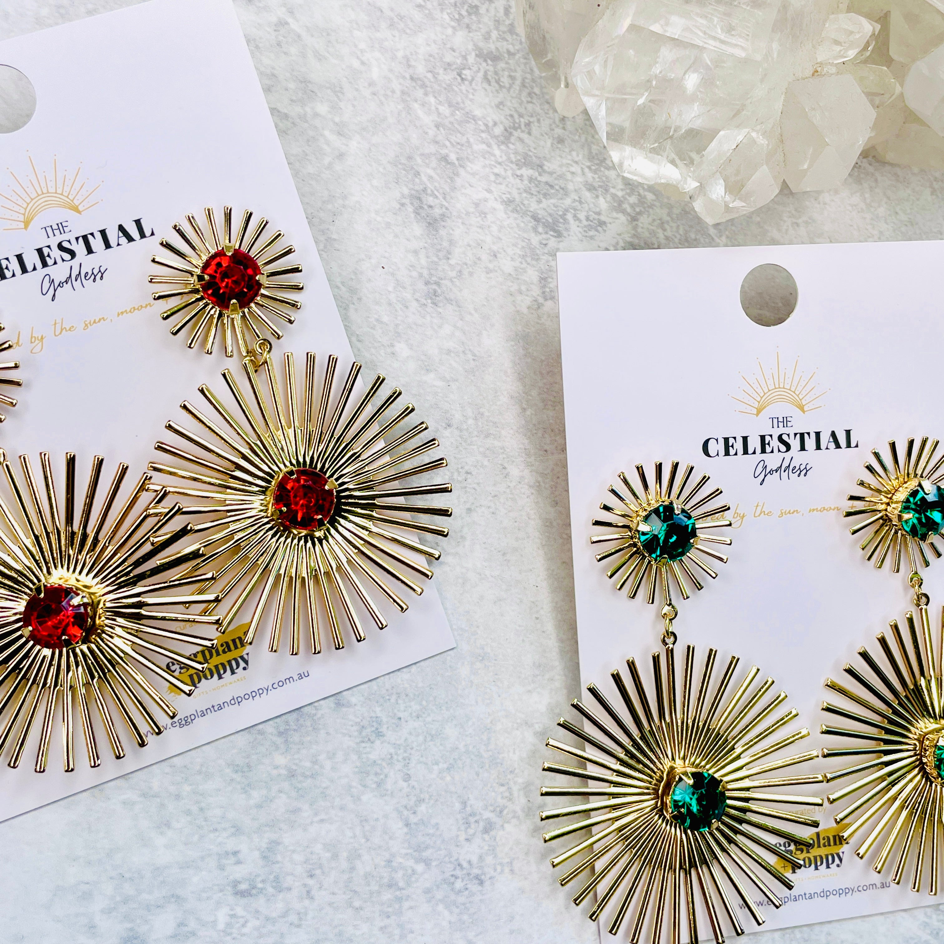 Golden Burst Earrings