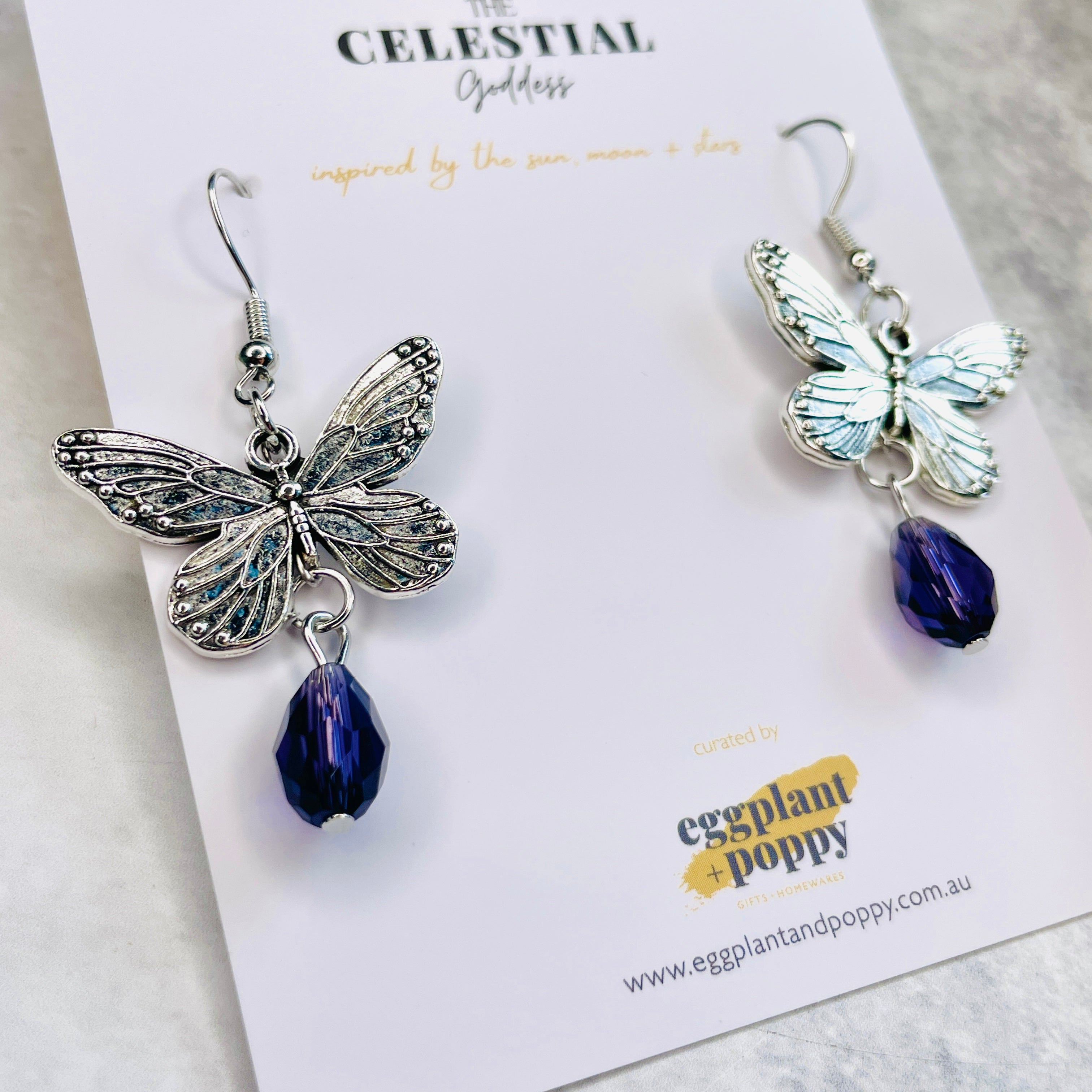 Butterfly Crystal Earrings