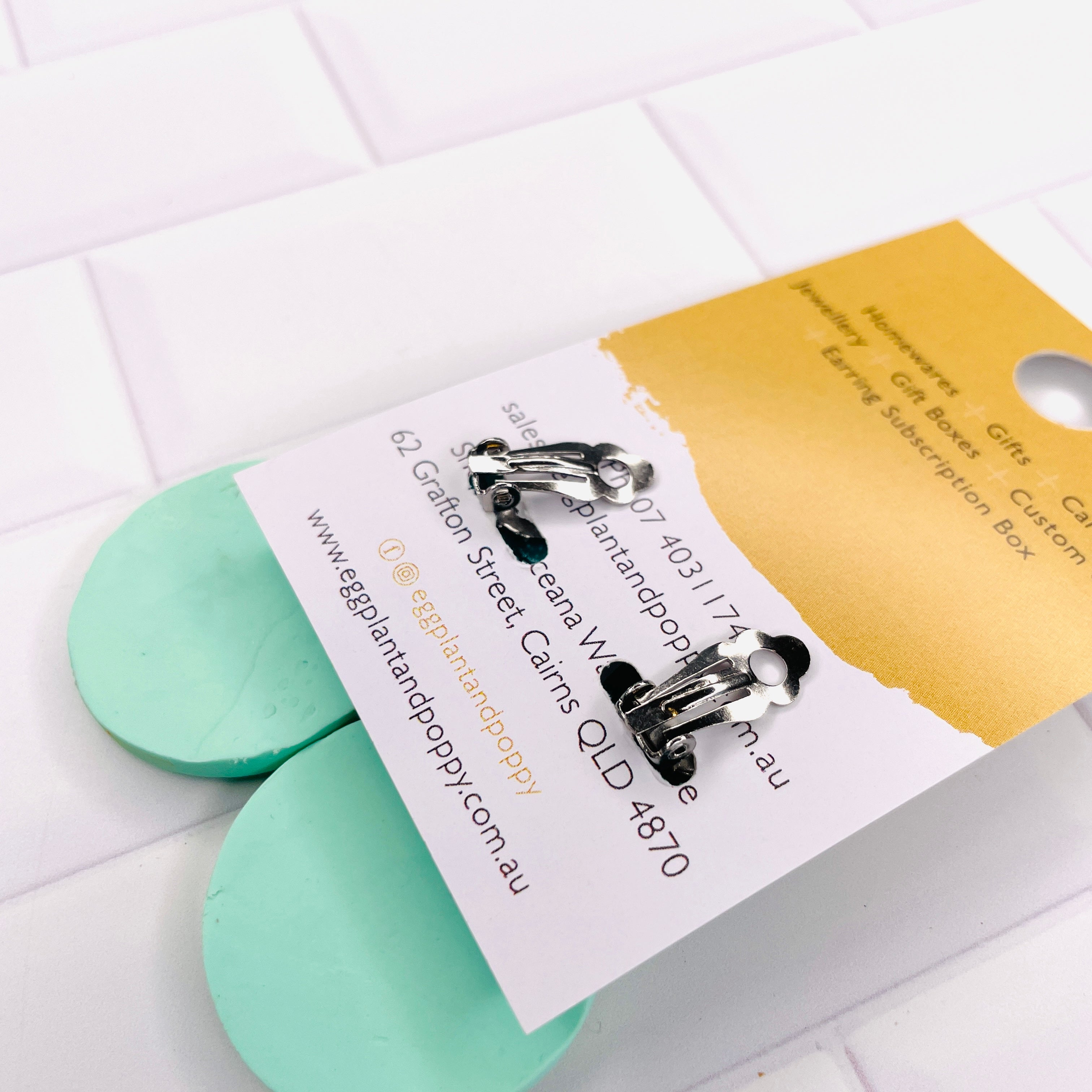 Clip On Earrings - Teal Temptations