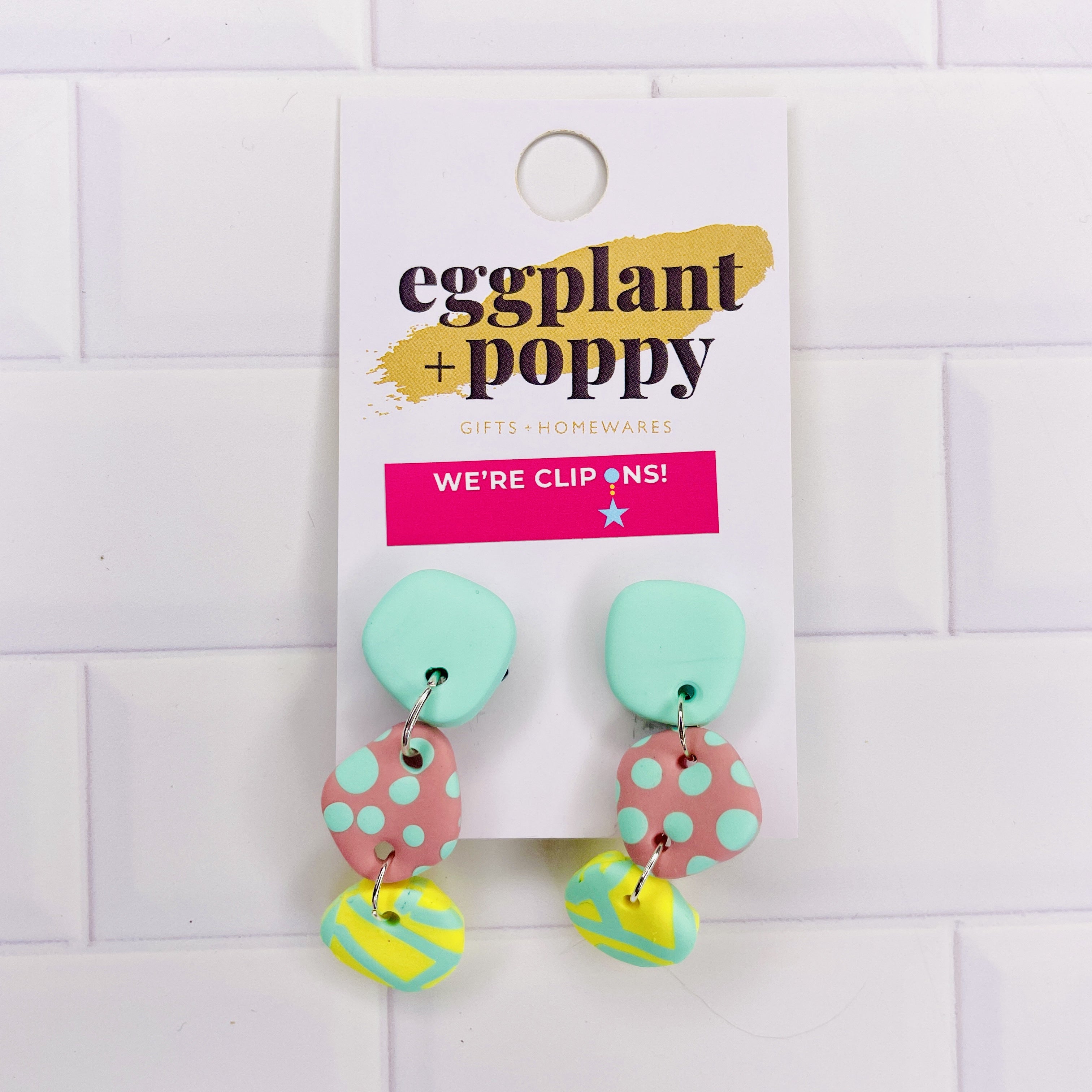 Clip On Earrings - Lolli Drop