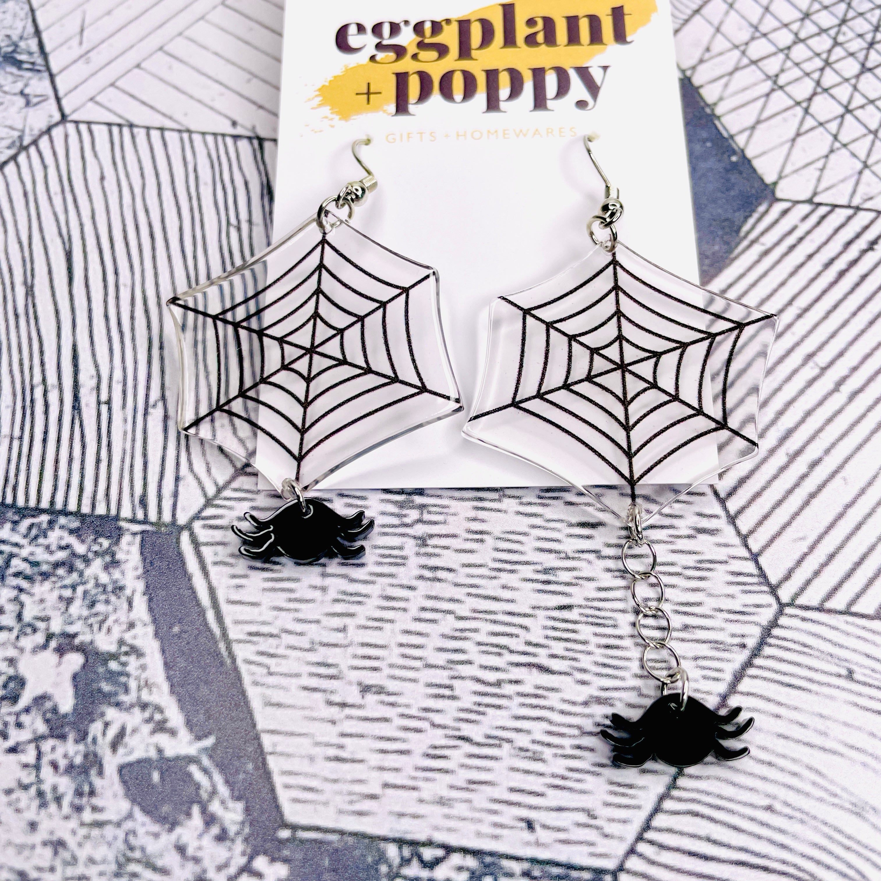 Spider Web Earrings
