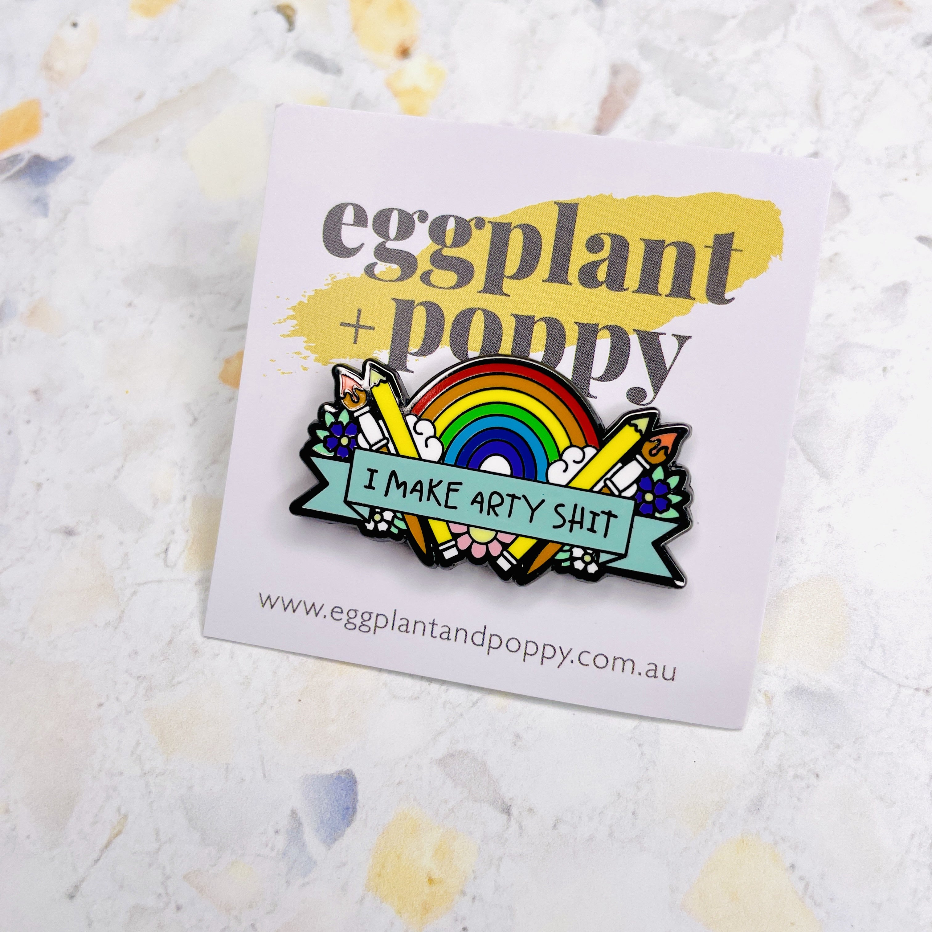 Enamel Pin - I Make Arty Shit