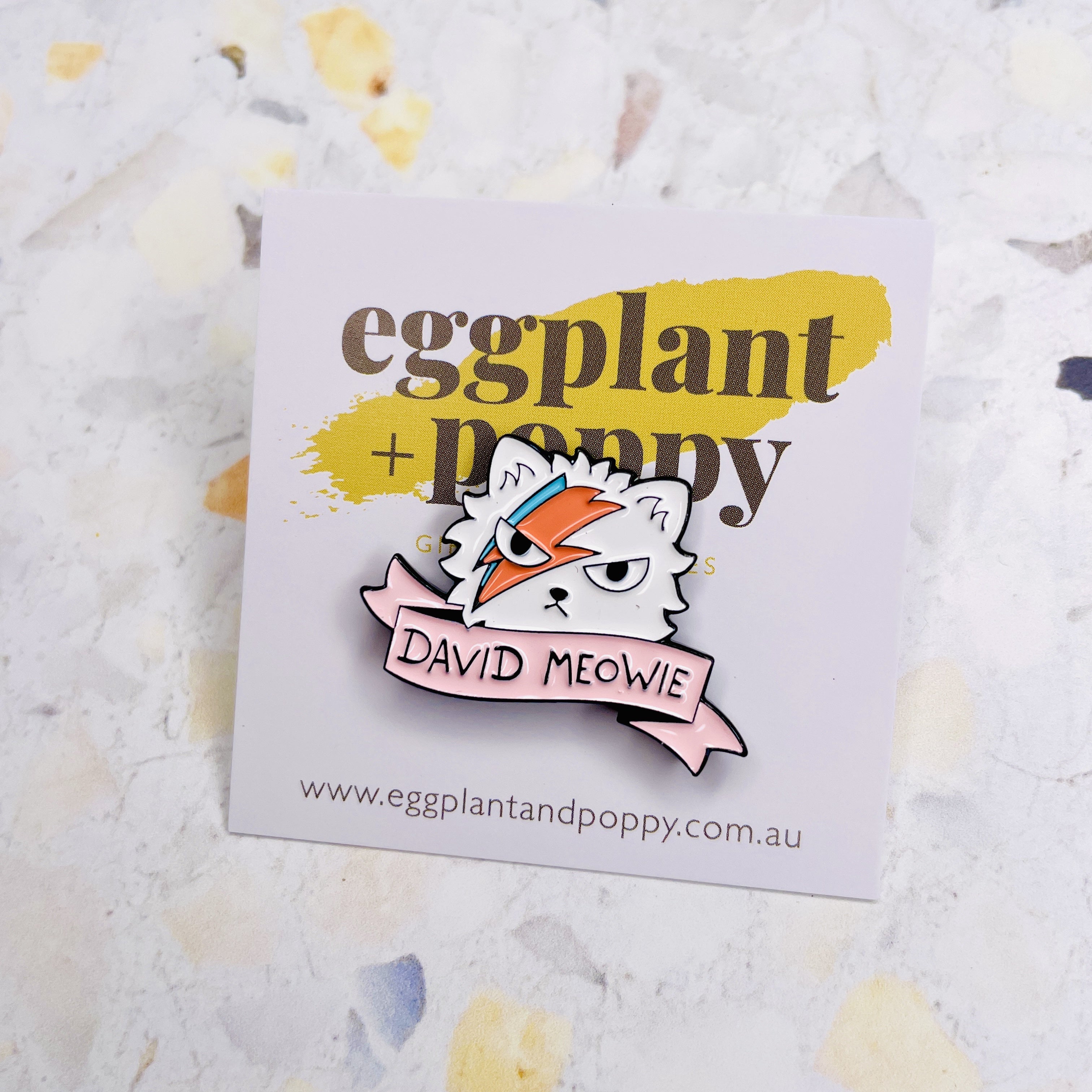 Enamel Pin - David Meowie