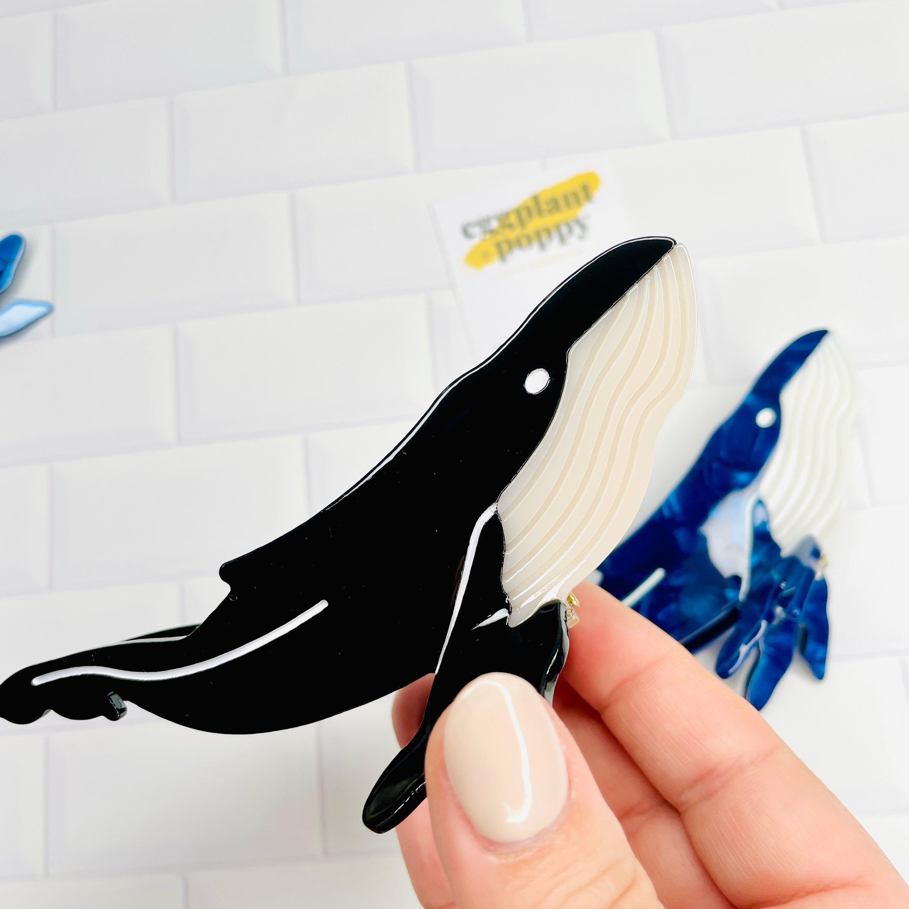 Whale Hair Clip