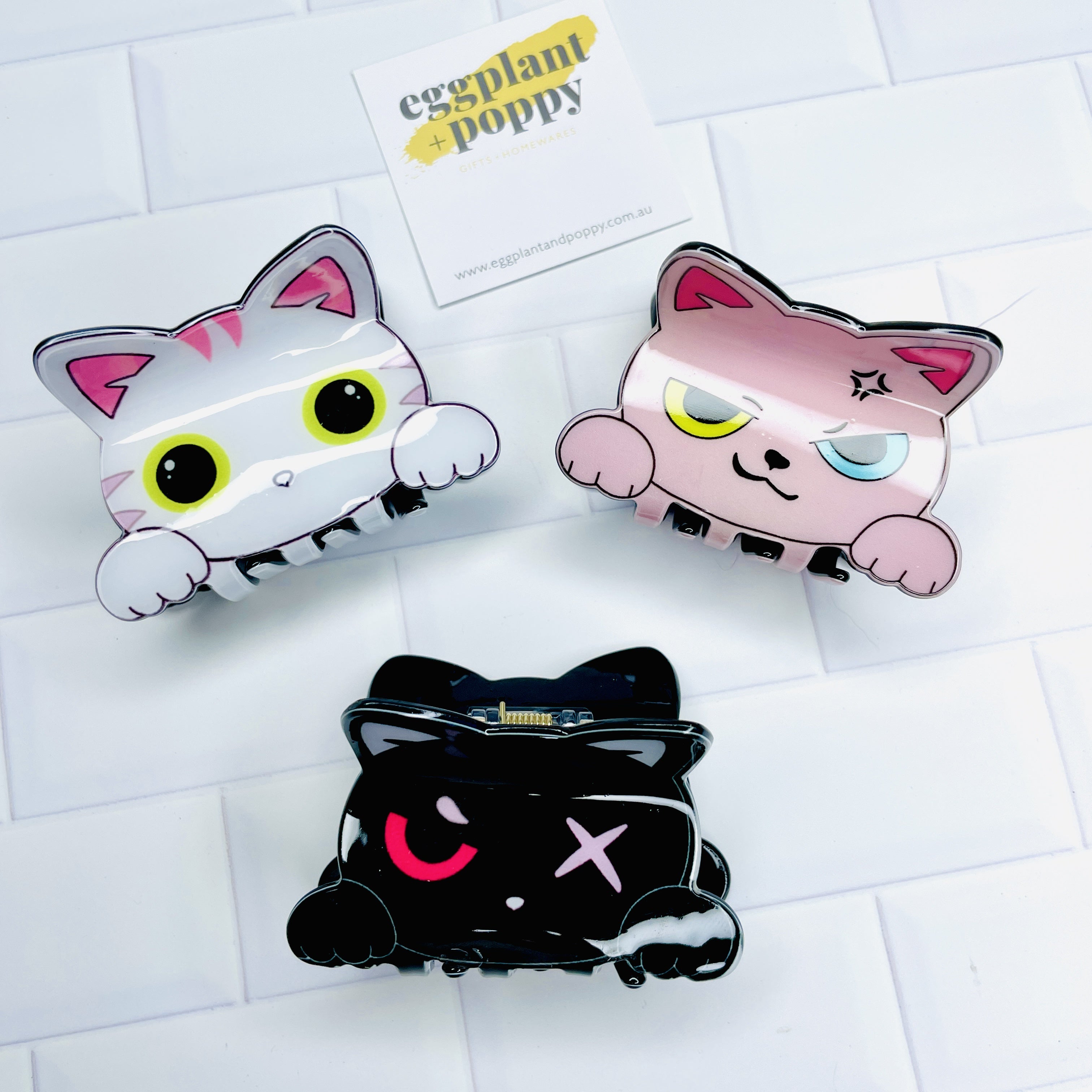 Kitty Hair Clips