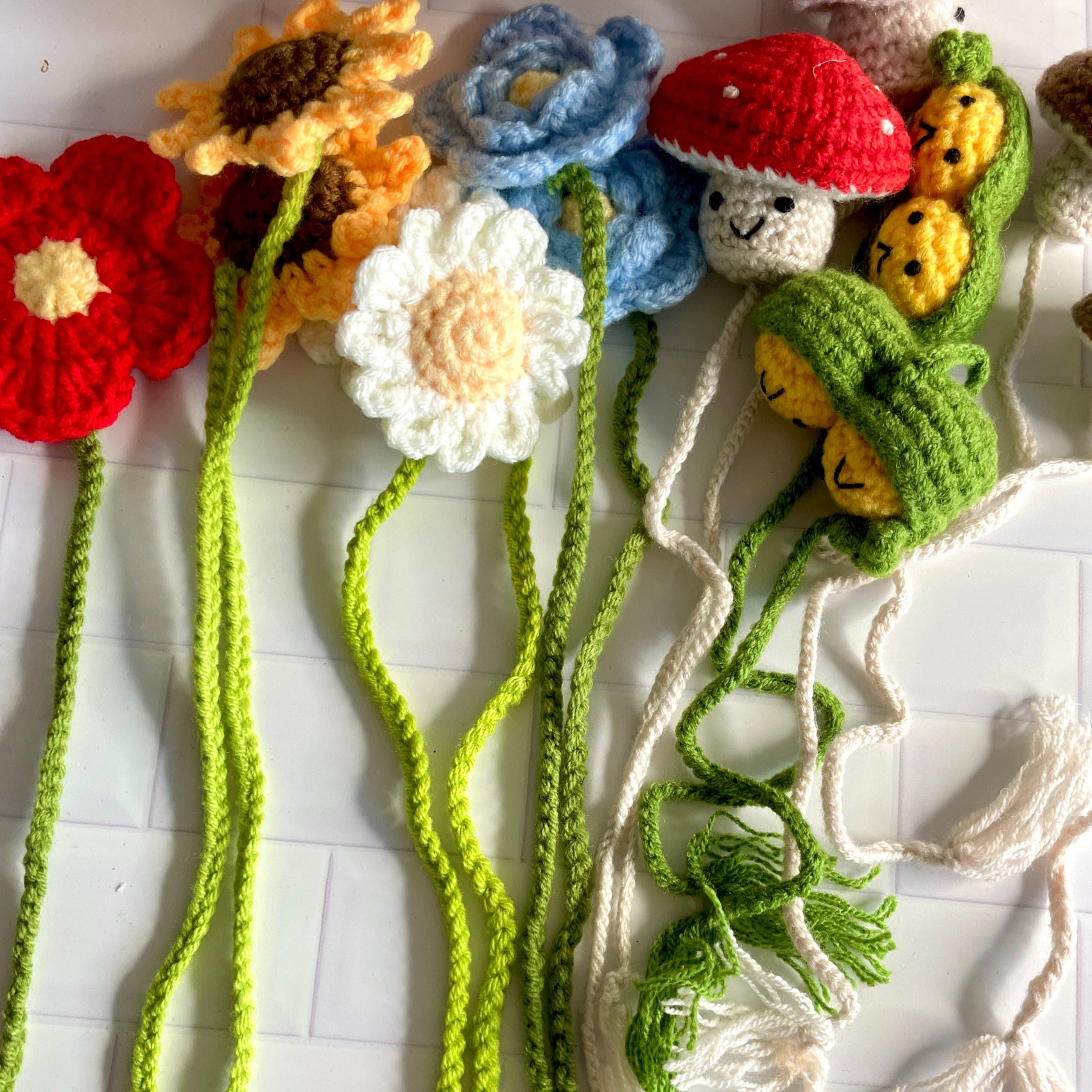 Crochet Bookmark - Brown Toadstool