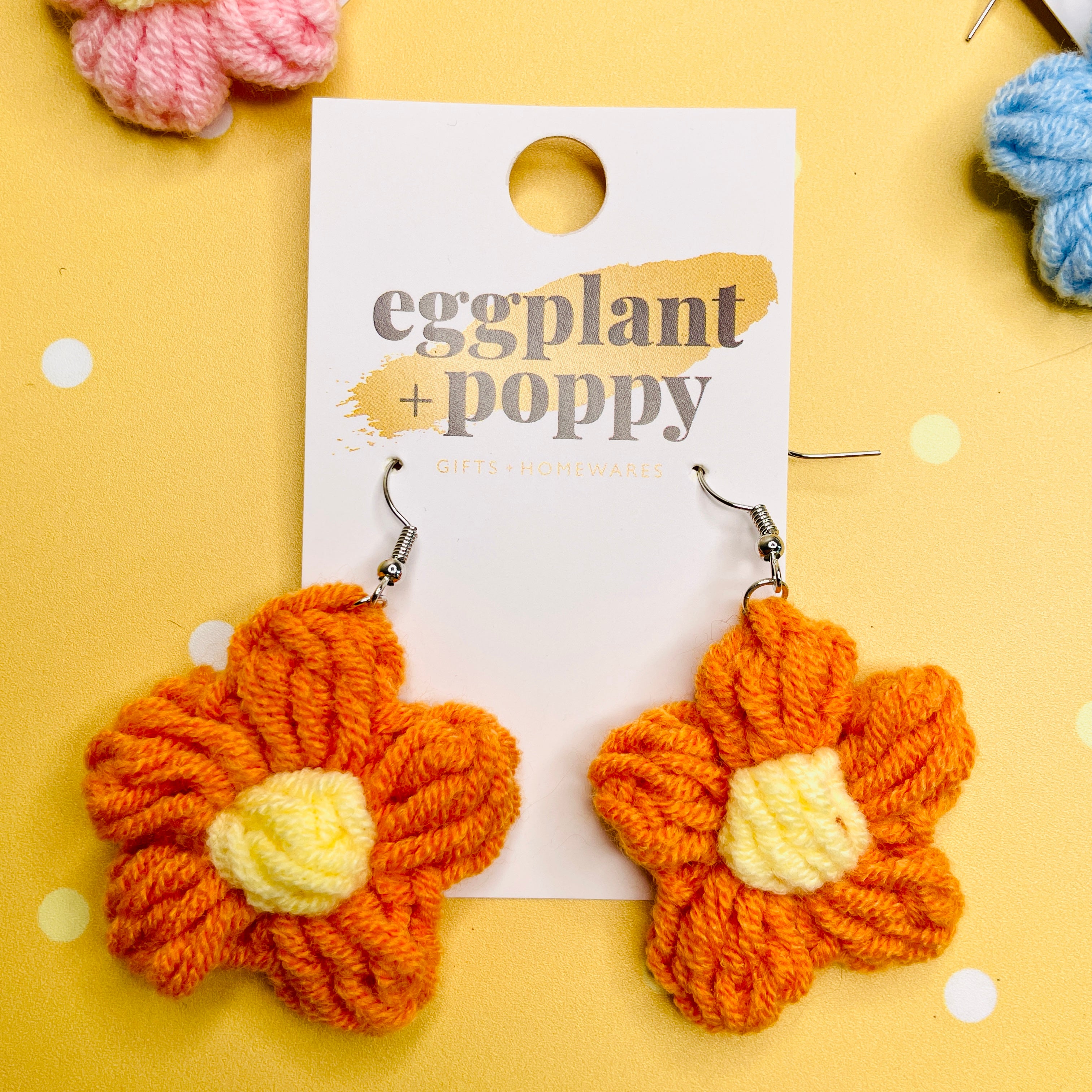 Crochet Flower Earrings