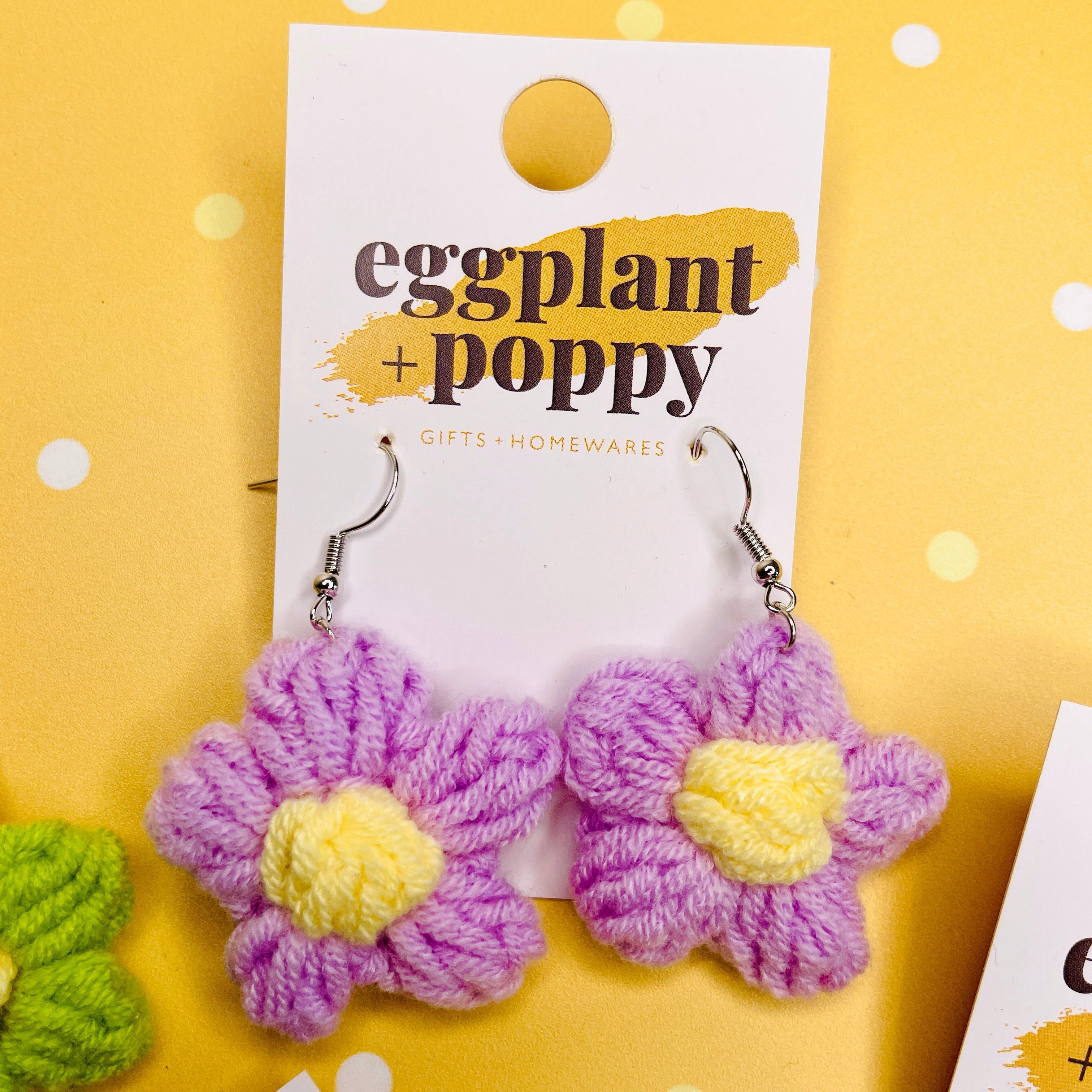 Crochet Flower Earrings