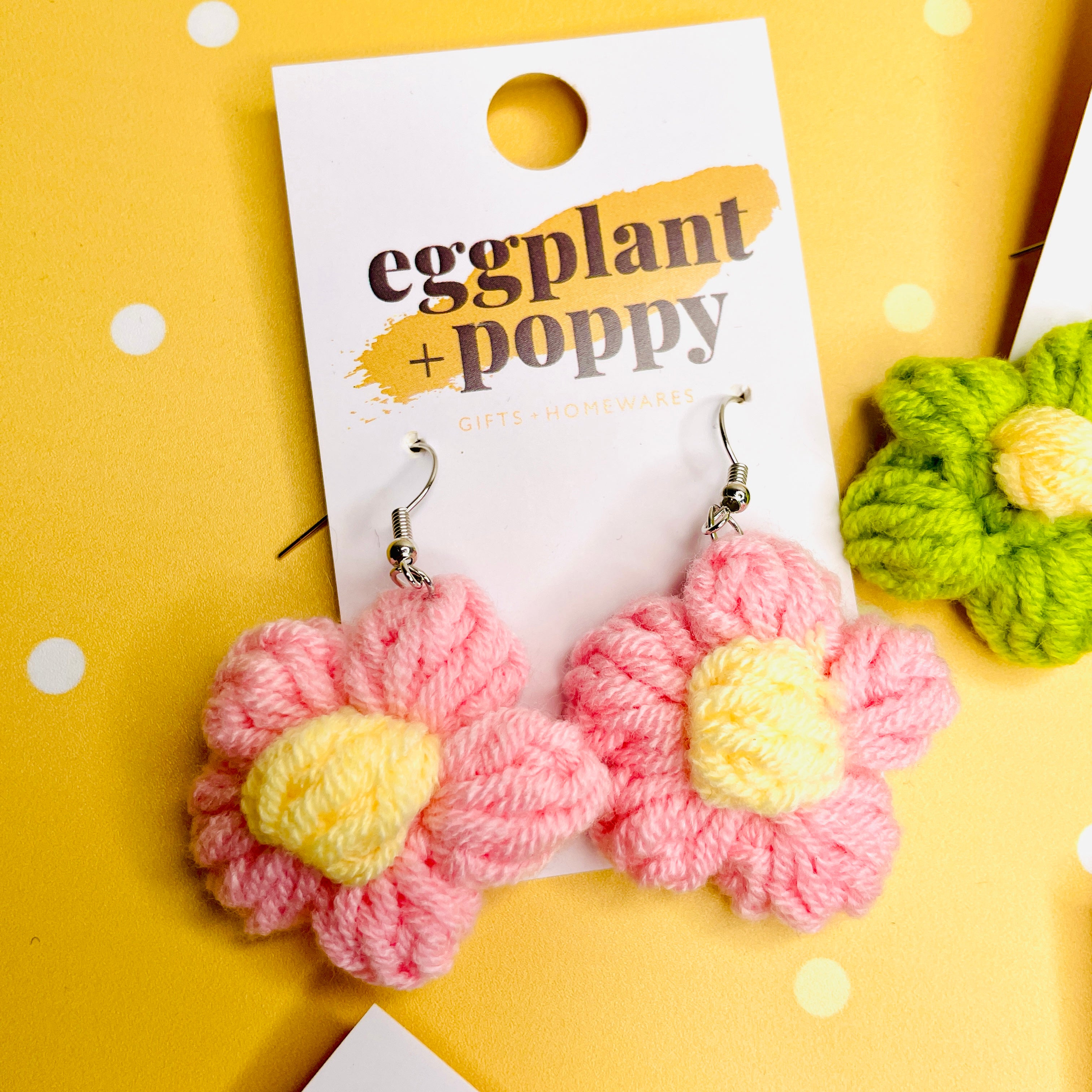 Crochet Flower Earrings