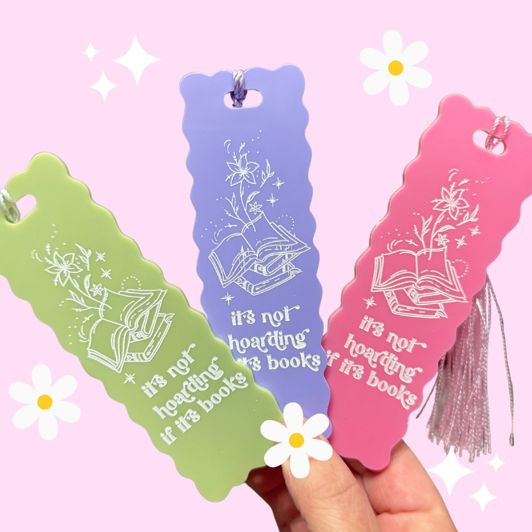 Hoarding Book Mark - Purple