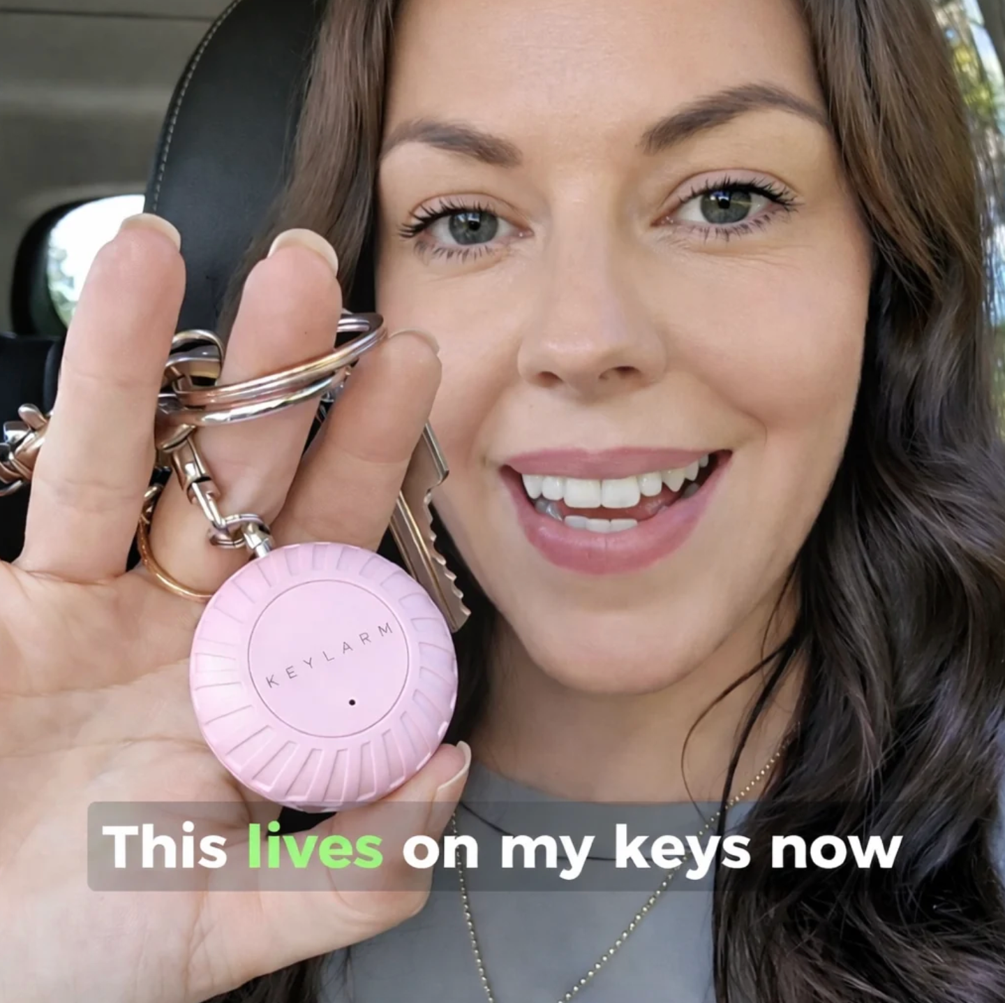 Keylarm Personal Safety Alarm and Light - Teal
