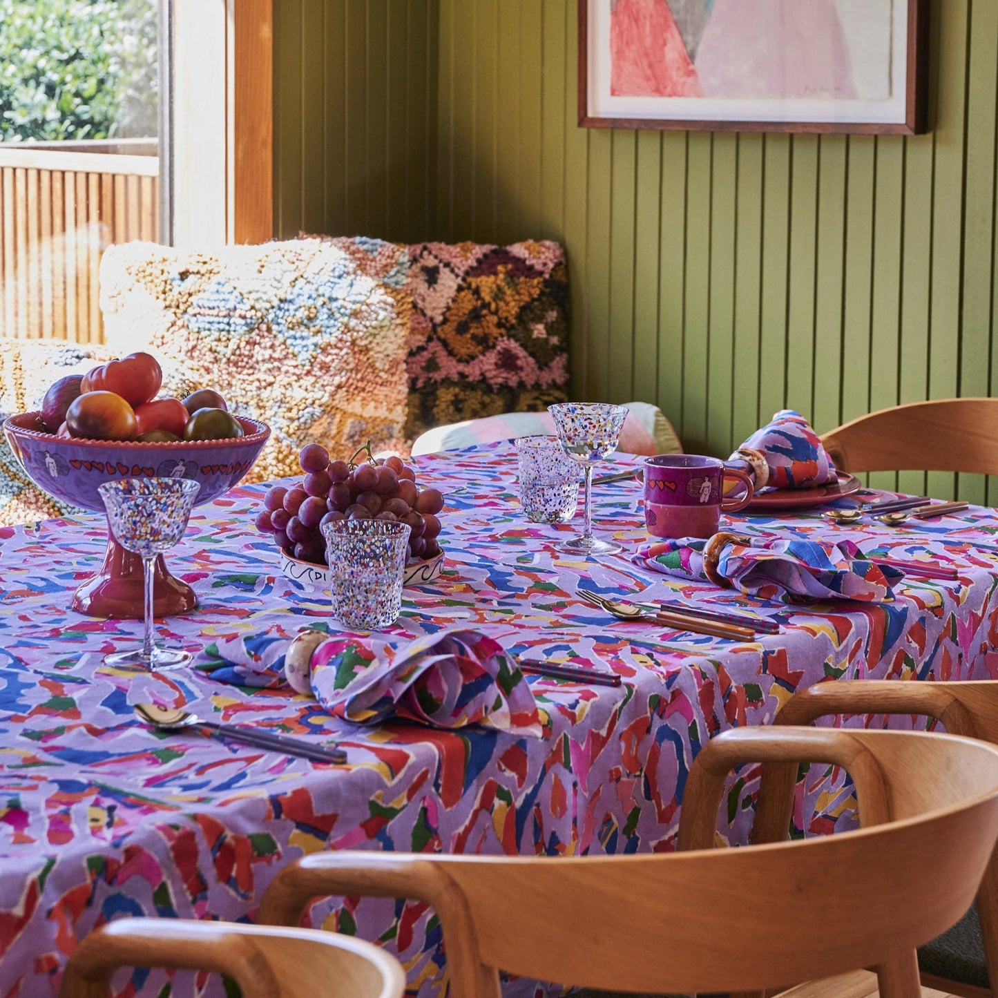 Jenny Kee Tablecloth - Opal Oz Pax Lilac