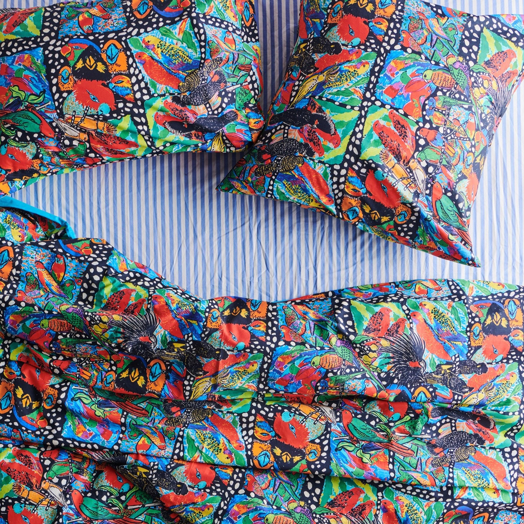 Jenny Kee Cotton Quilt Cover - Parrots & Cockatoos