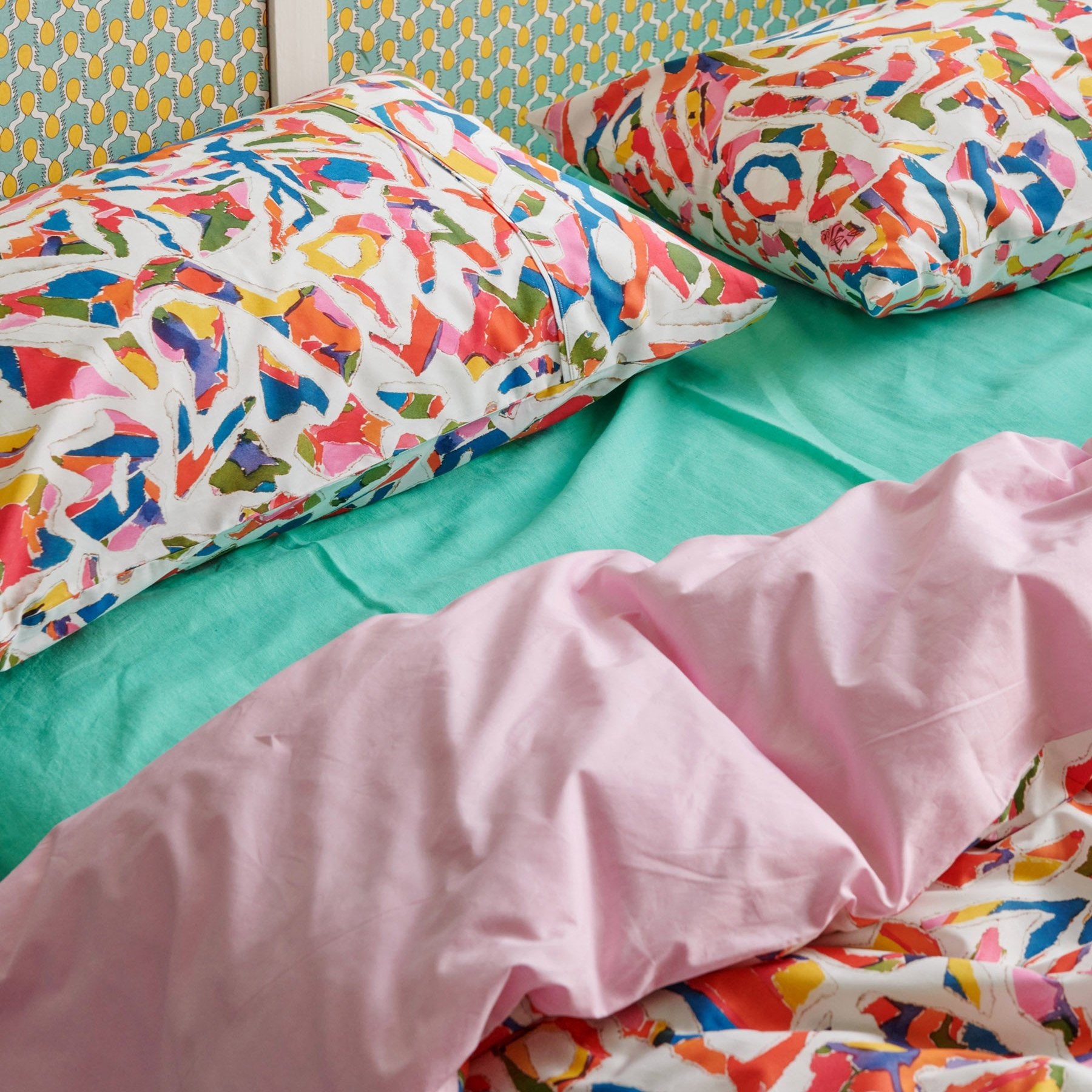 Jenny Kee Cotton Pillowcase - Opal Oz Pax White 2P