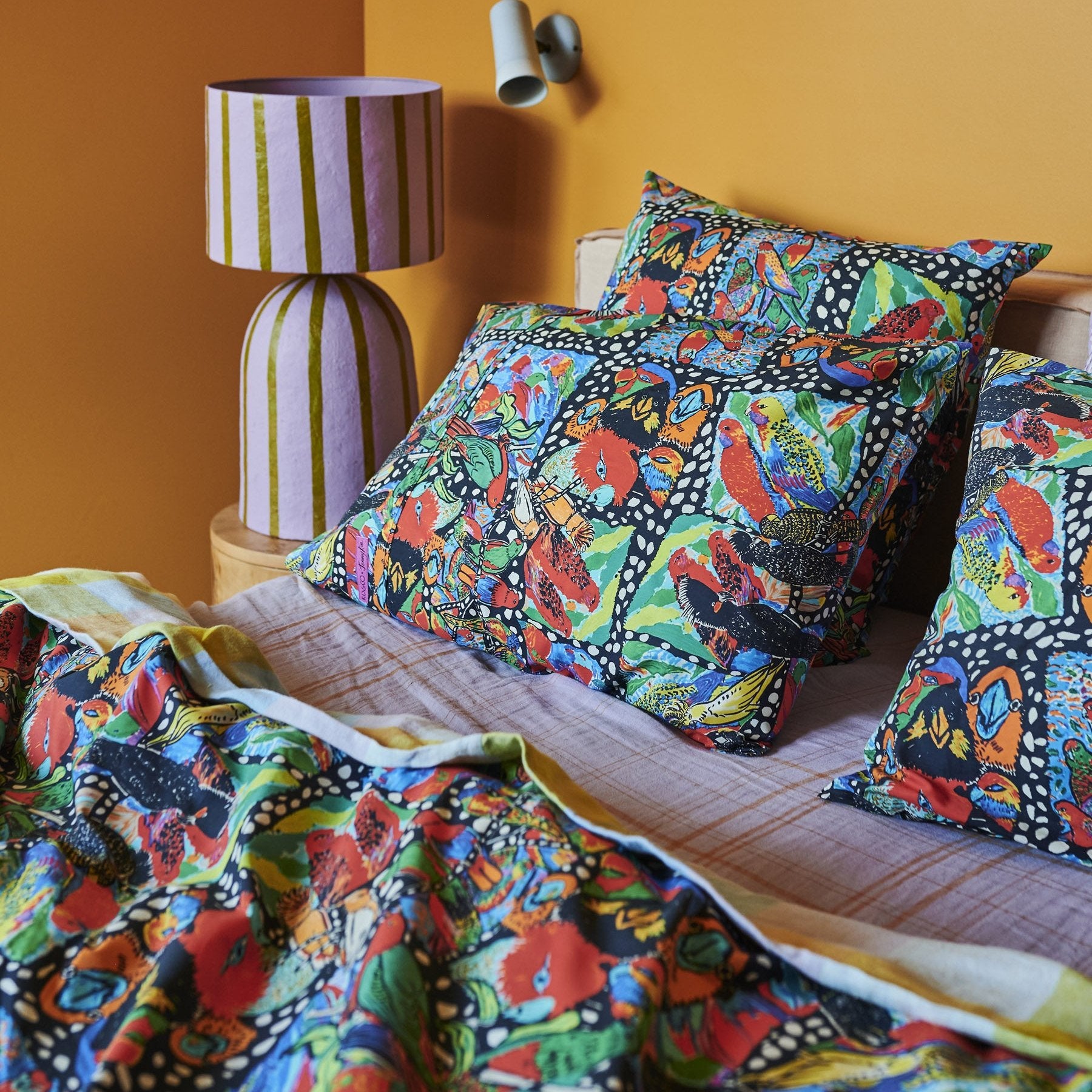 Jenny Kee Cotton Quilt Cover - Parrots & Cockatoos