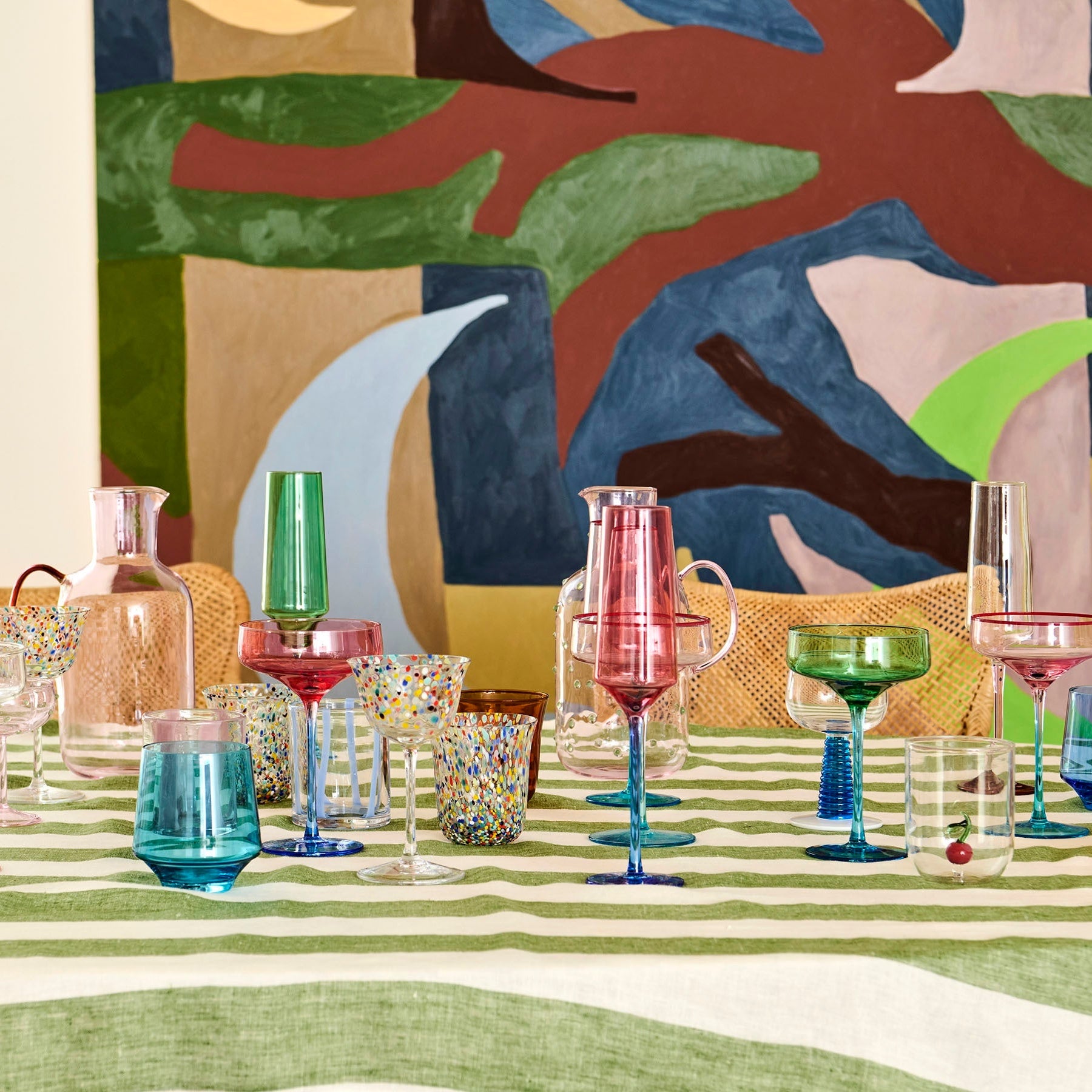 Blue Robin Vino Glass - set of 2