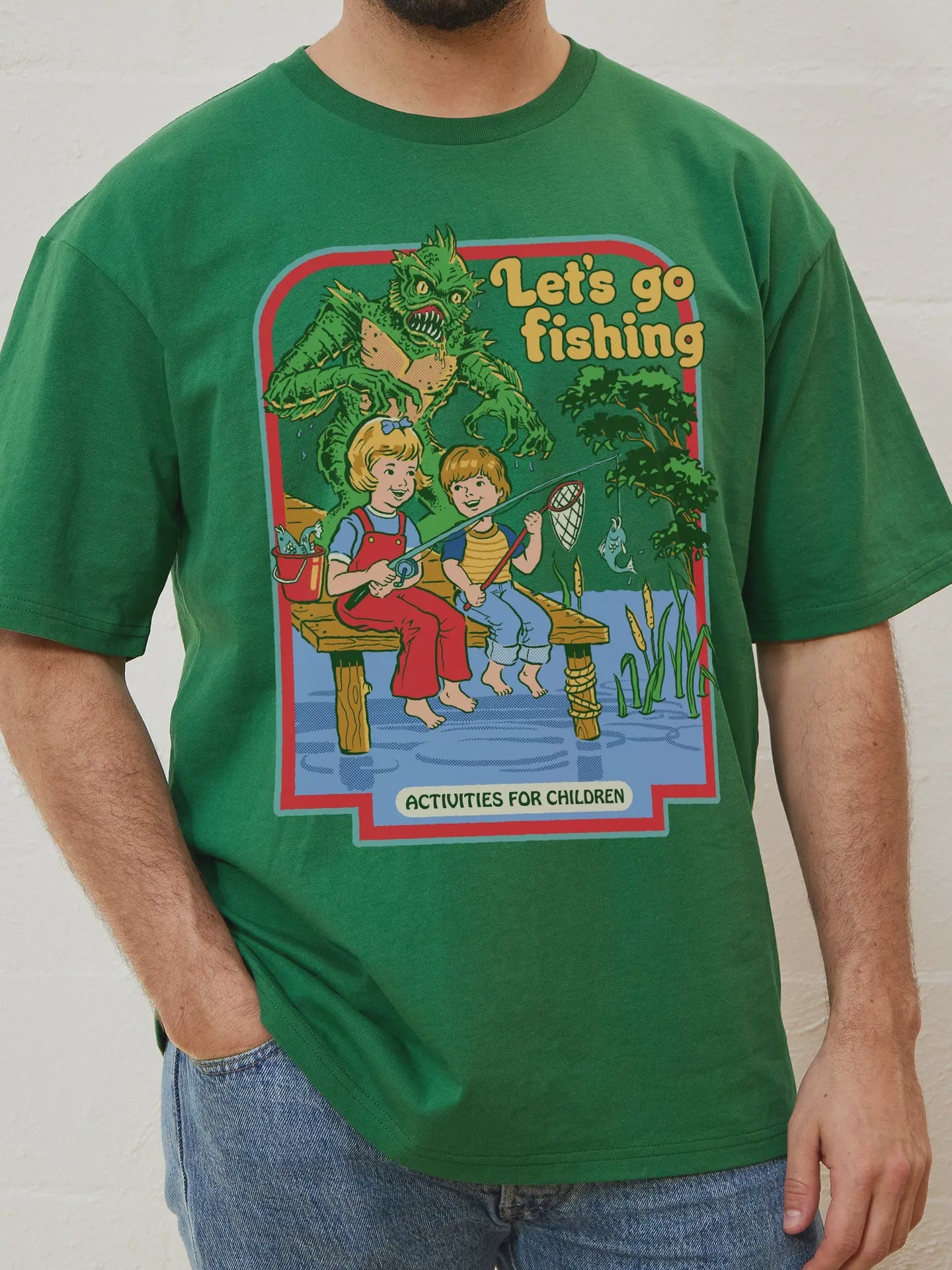 Let's Go Fishing T-Shirt - Green