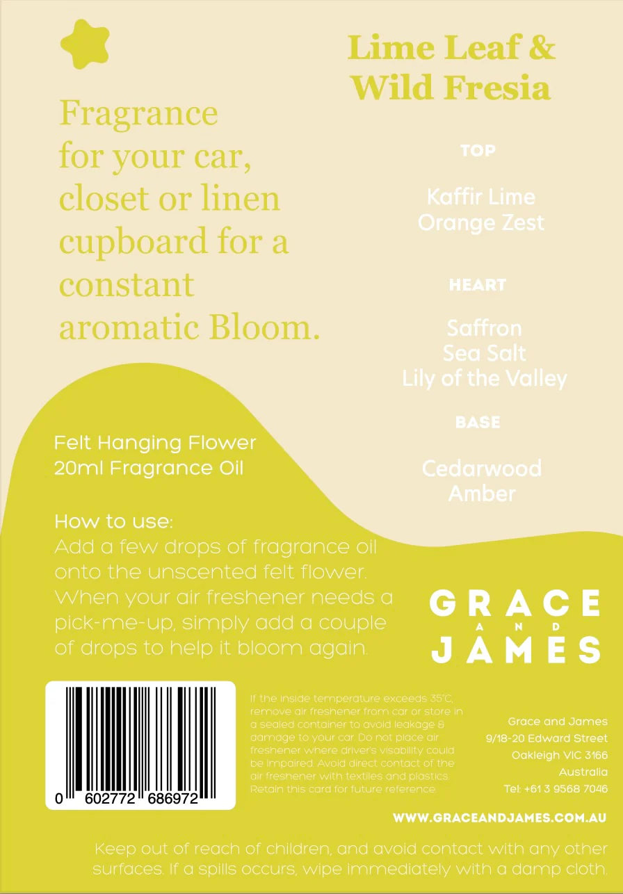 Bloom - Lime Leaf & Fresia Air Freshener