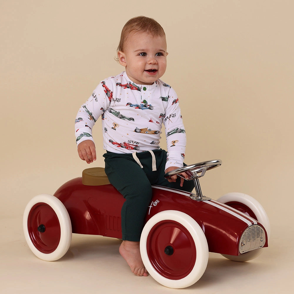 Long Sleeve Bodysuit - Little Racers